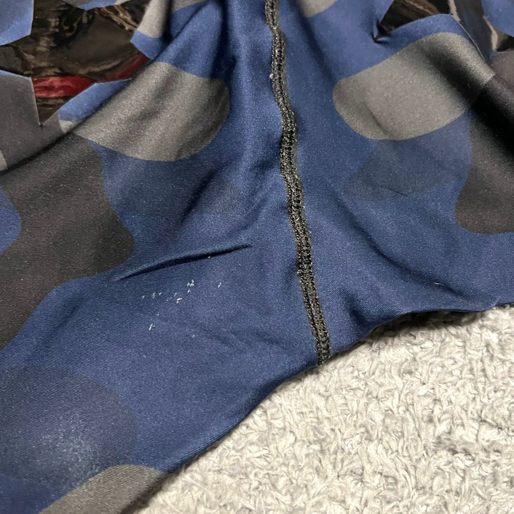 Vintage ULTRACOR Leggings Pants Womens Medium Blue Black Stars Size 32" / US 10 / IT 46 - 4 Thumbnail