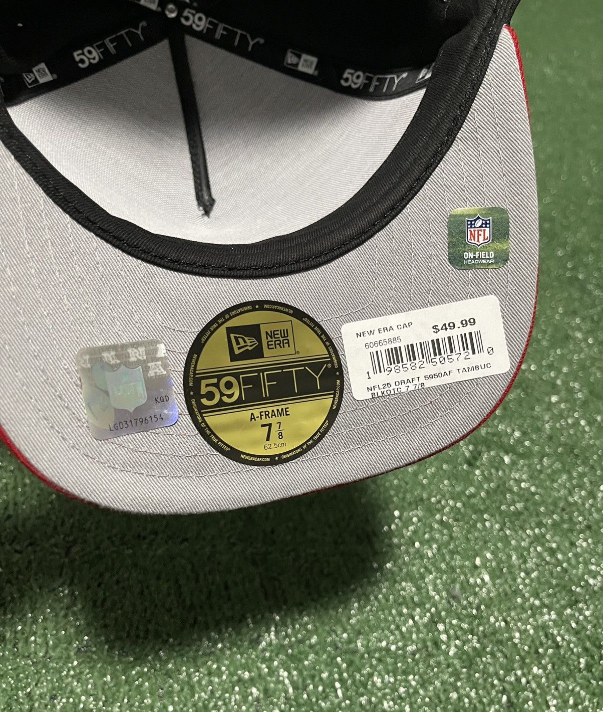 New Era Tampa Bay Buccaneers New Era 2025 NFL Draft A-Frame 59FIFTY Size ONE SIZE - 6 Thumbnail