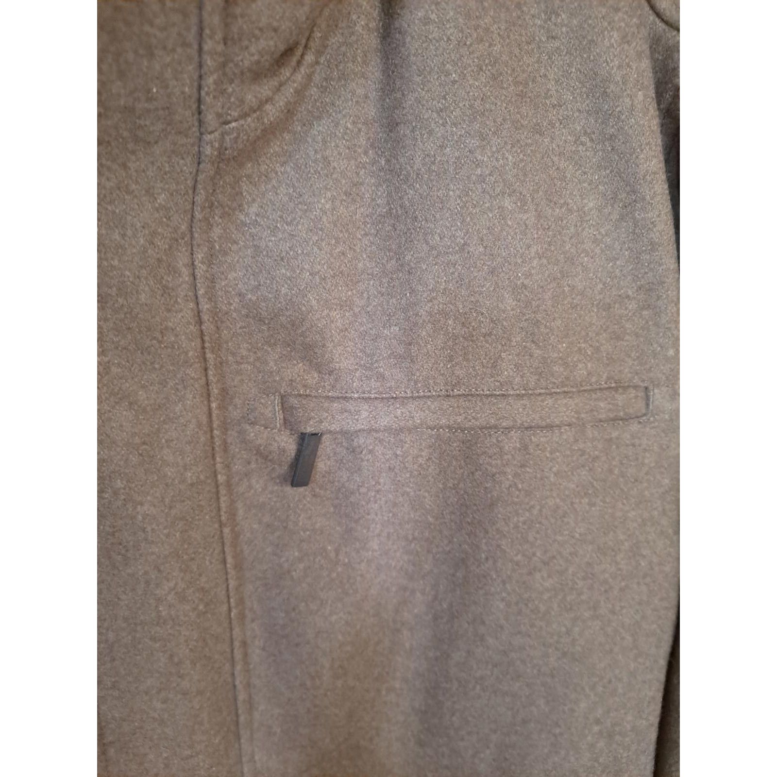 London Fog London Fog Tan Wool Blend Zip/Snap Coat Size Large Size US L / EU 52-54 / 3 - 6 Thumbnail