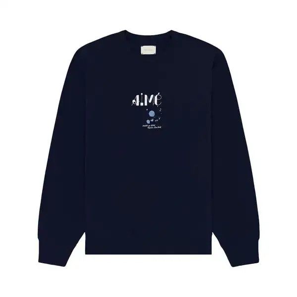 Aime Leon Dore o1mle0526 Studio Crewneck Sweatshirt in Navy Blue Size US M / EU 48-50 / 2 - 1 Preview