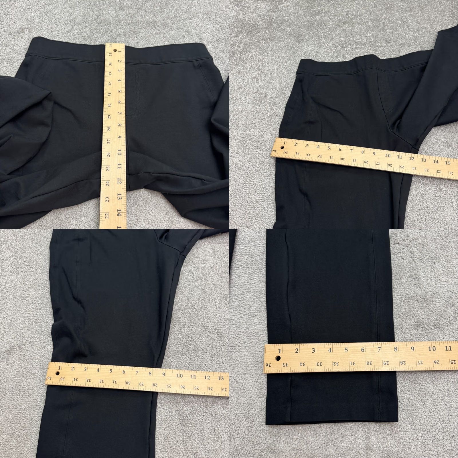 Spanx Spanx Slim Straight Pants Womens XL Black Pull On Ponte Casual Slim Fit Trousers Size 40" / US 18 - 9 Thumbnail