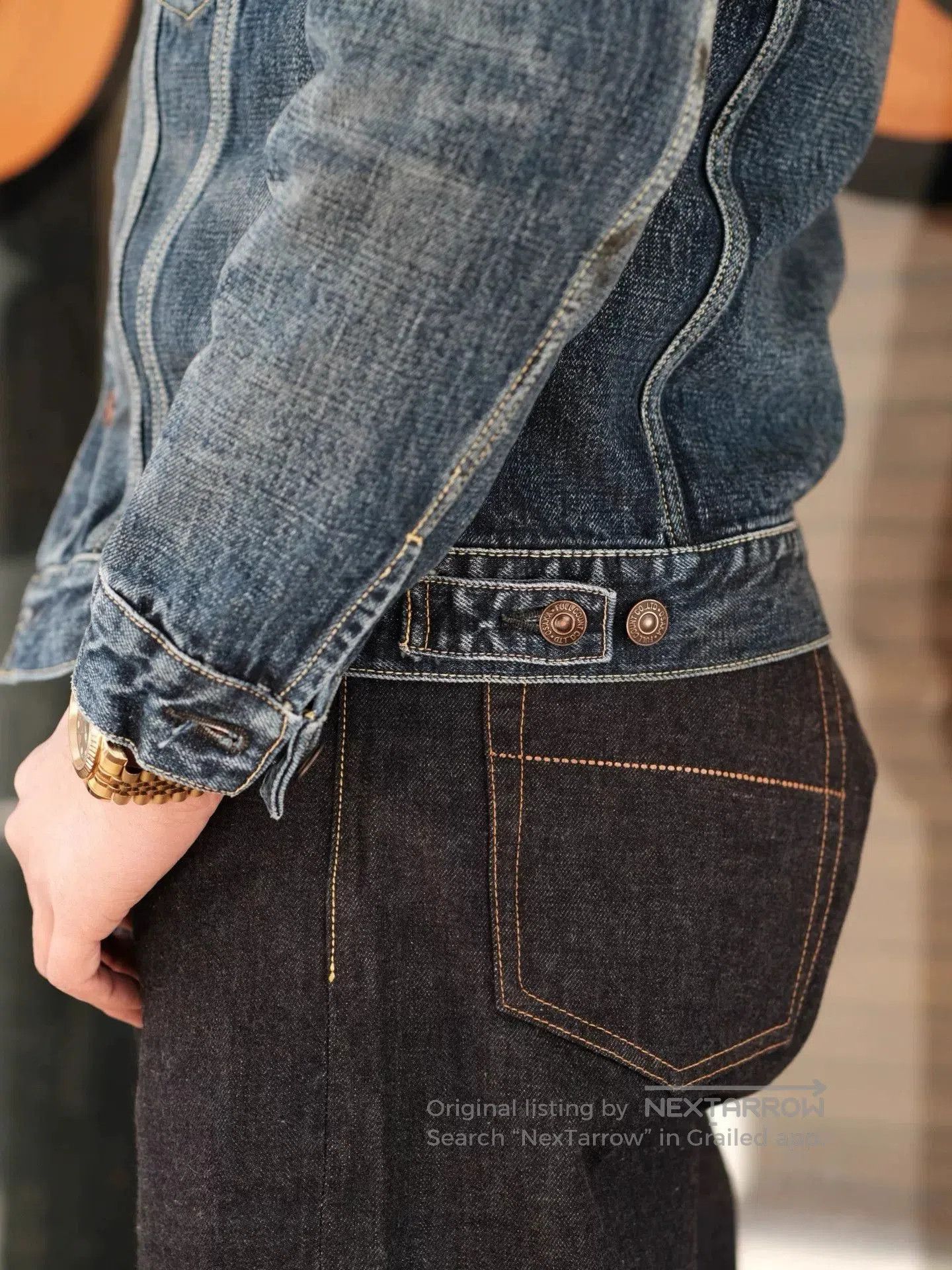 Full Count & Co. Fullcount Vintage Denim Work Jacket. Size US M / EU 48-50 / 2 - 3 Thumbnail