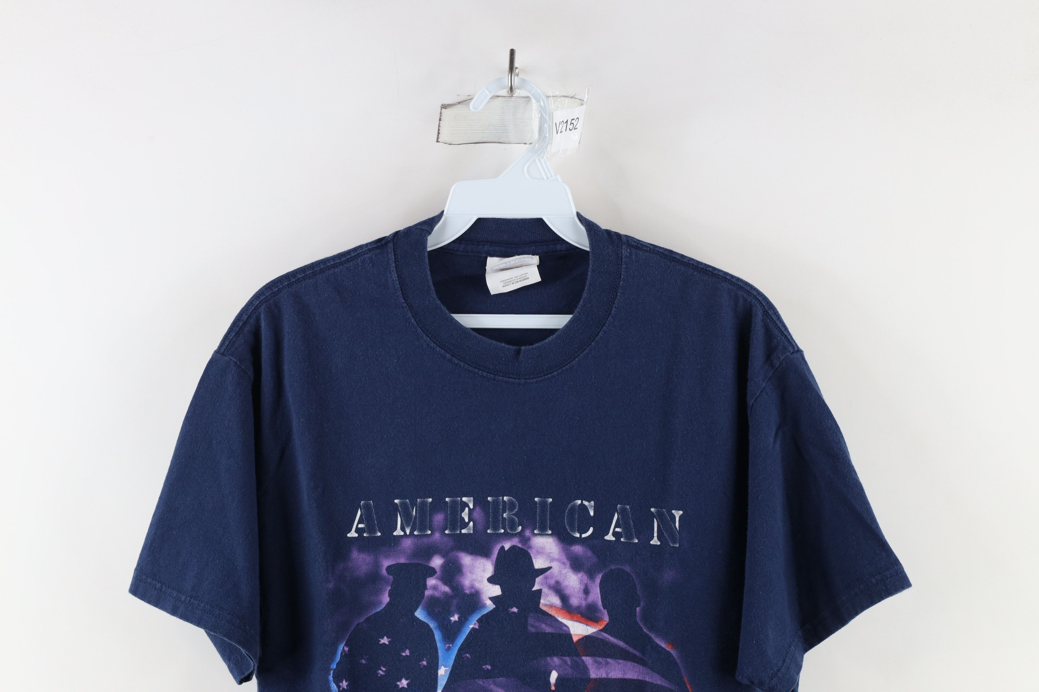 Vintage Vintage 90s Emergency Response American Heroes T-Shirt Blue Size US M / EU 48-50 / 2 - 2 Thumbnail