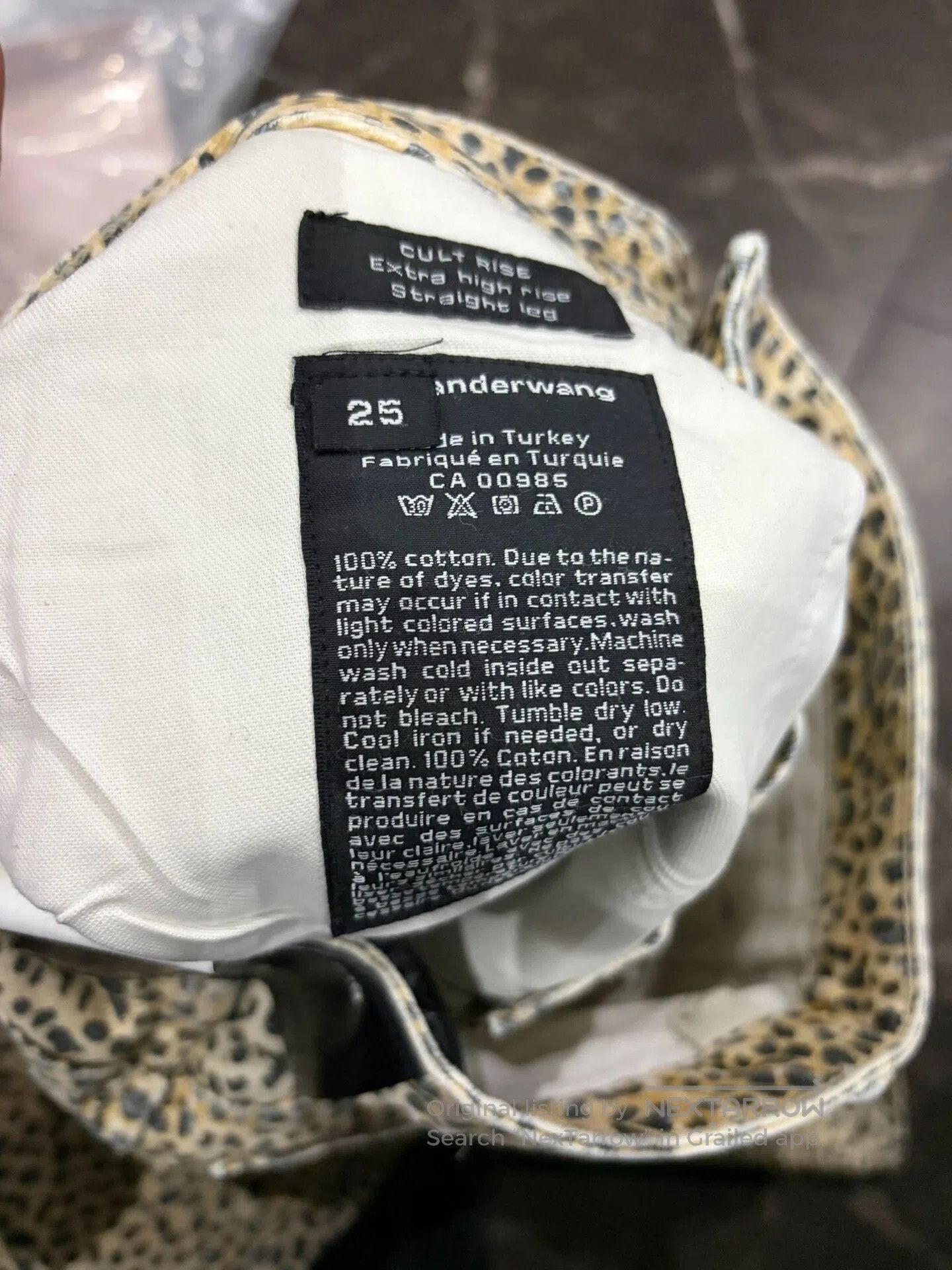 Alexander Wang Alexander Wang Leopard Wash Jeans. Size 25" / US 0 / IT 36 - 3 Thumbnail
