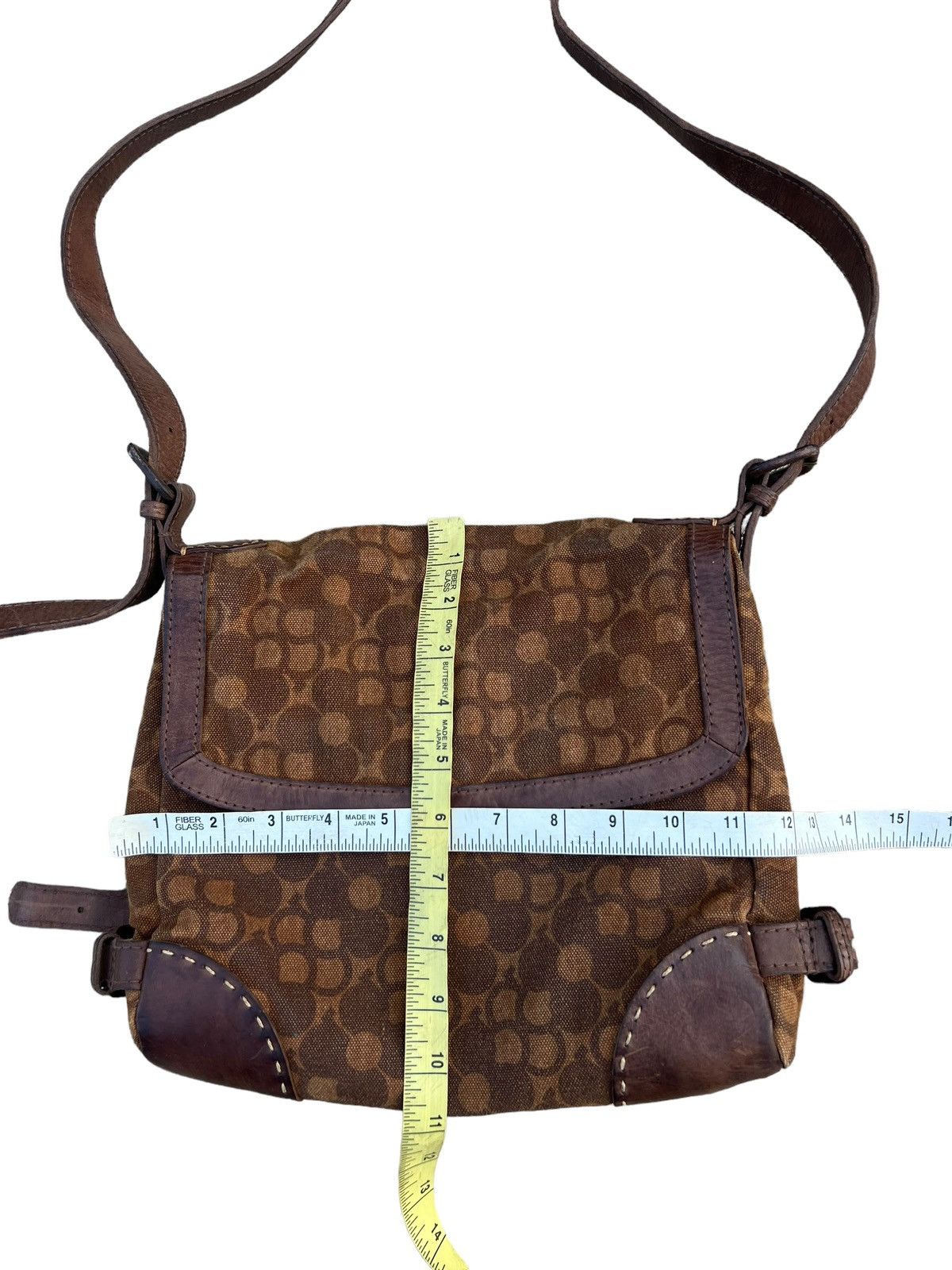 Japanese Brand Genten Japan Hybrid Canvas Leather Bag Size ONE SIZE - 25 Thumbnail