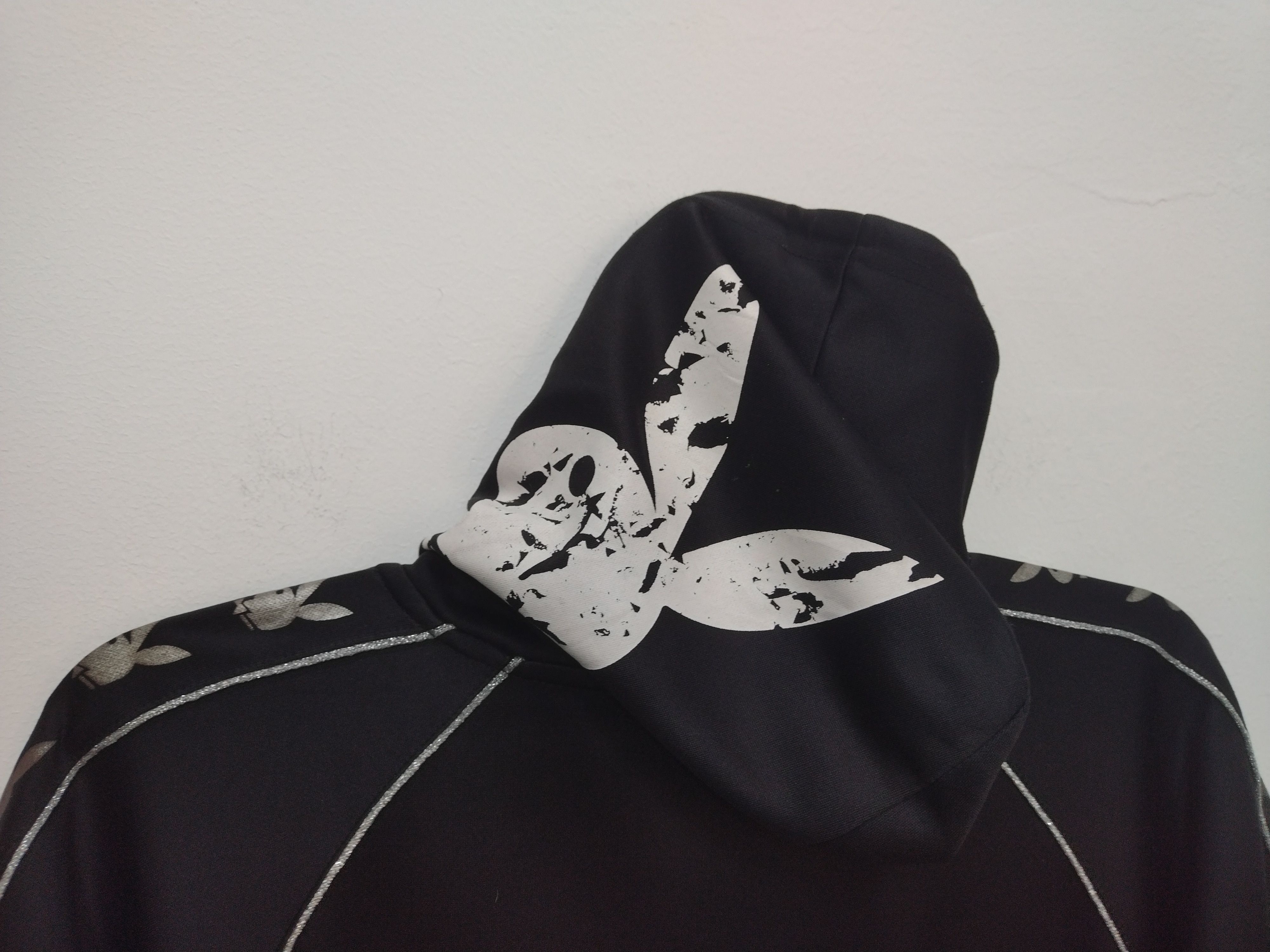 Playboy × Vintage 💥Hoodie S/sleeve zipper Playboy Nice big ori crack print Size L / US 10 / IT 46 - 9 Thumbnail