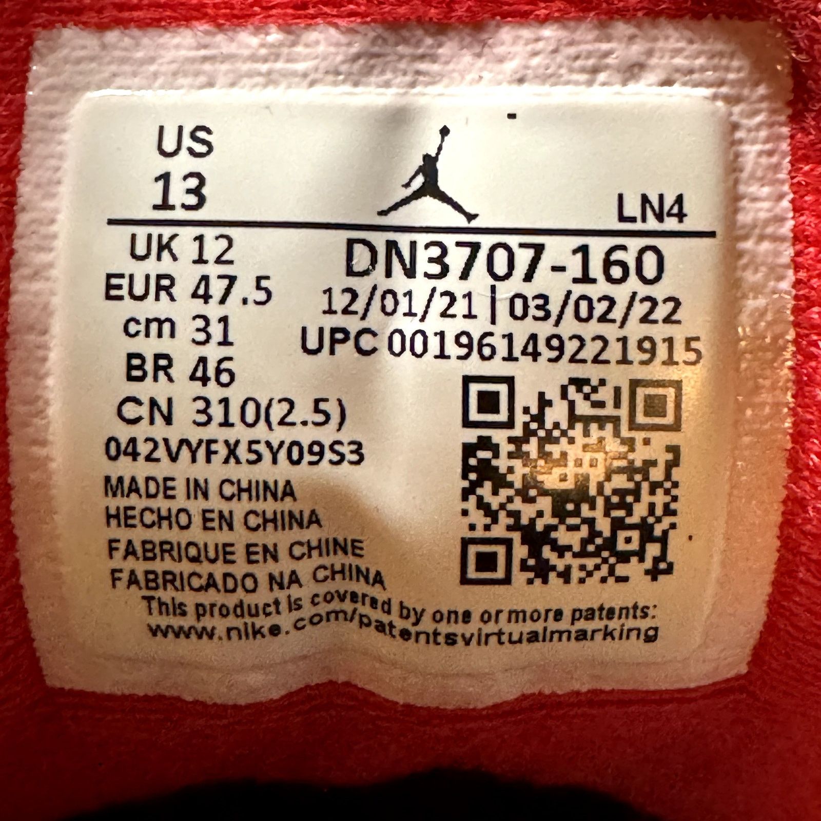 Jordan Brand × Nike Size 13 - Nike Air Jordan 3 Retro Fire Red 2022 Men's Shoes Size US 13 / EU 46 - 8 Thumbnail