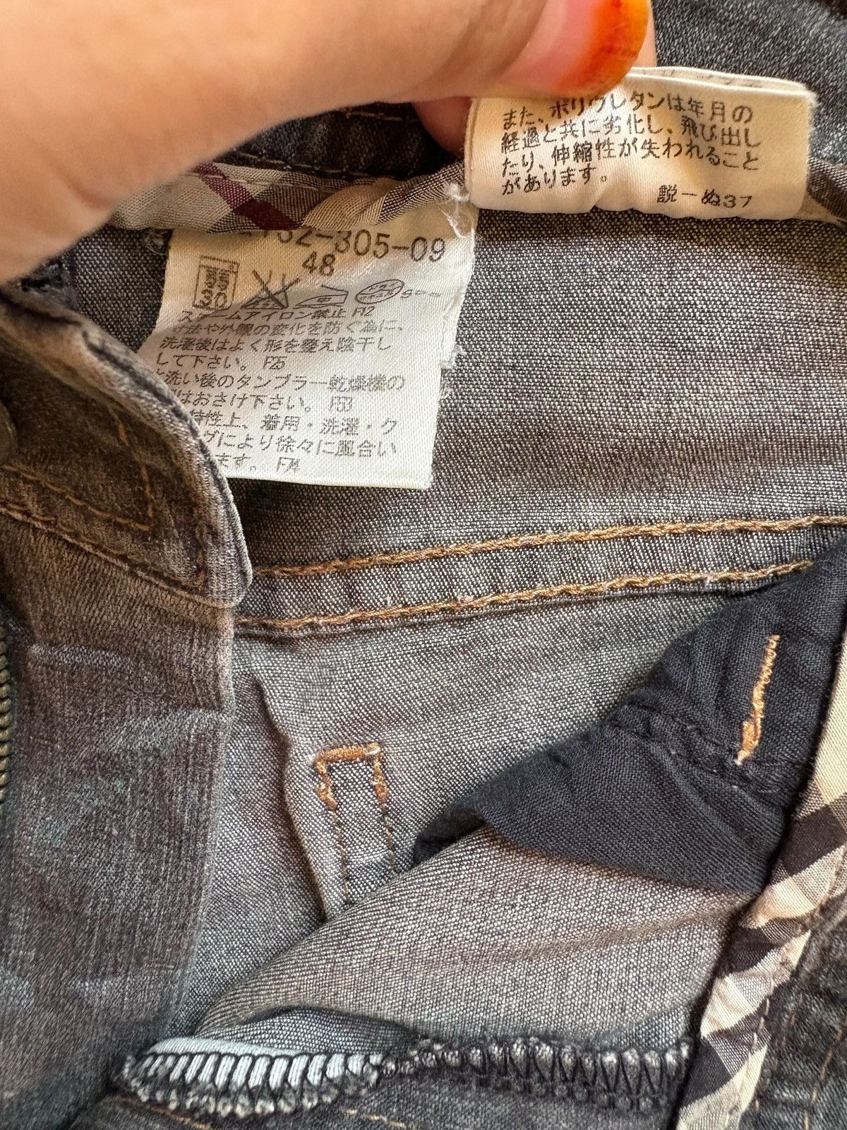 Burberry × Designer Vintage Burberry London Mud Wash Distressed Rip Baggy Jean Size US 36 / EU 52 - 11 Thumbnail