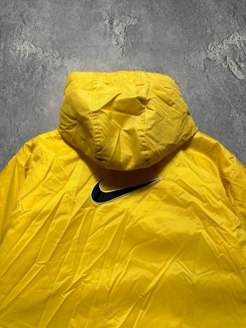Nike × Vintage Nike Vintage Yellow Big logo Jacket Size US XL / EU 56 / 4 - 5 Thumbnail