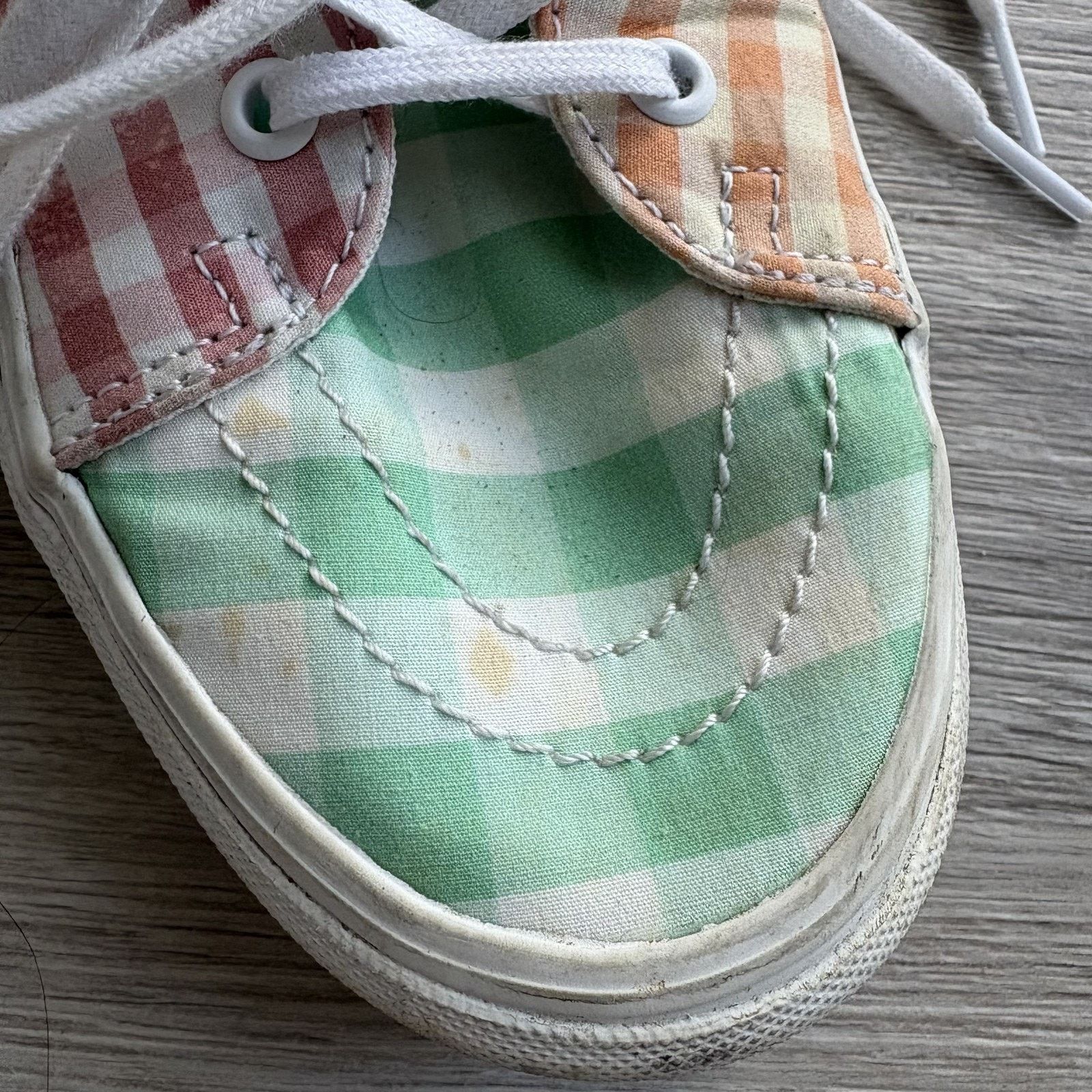 Vans Vans Sk8-Hi Women's 10 Cherry Gingham Patchwork High Top Size L / US 10 / IT 46 - 6 Thumbnail