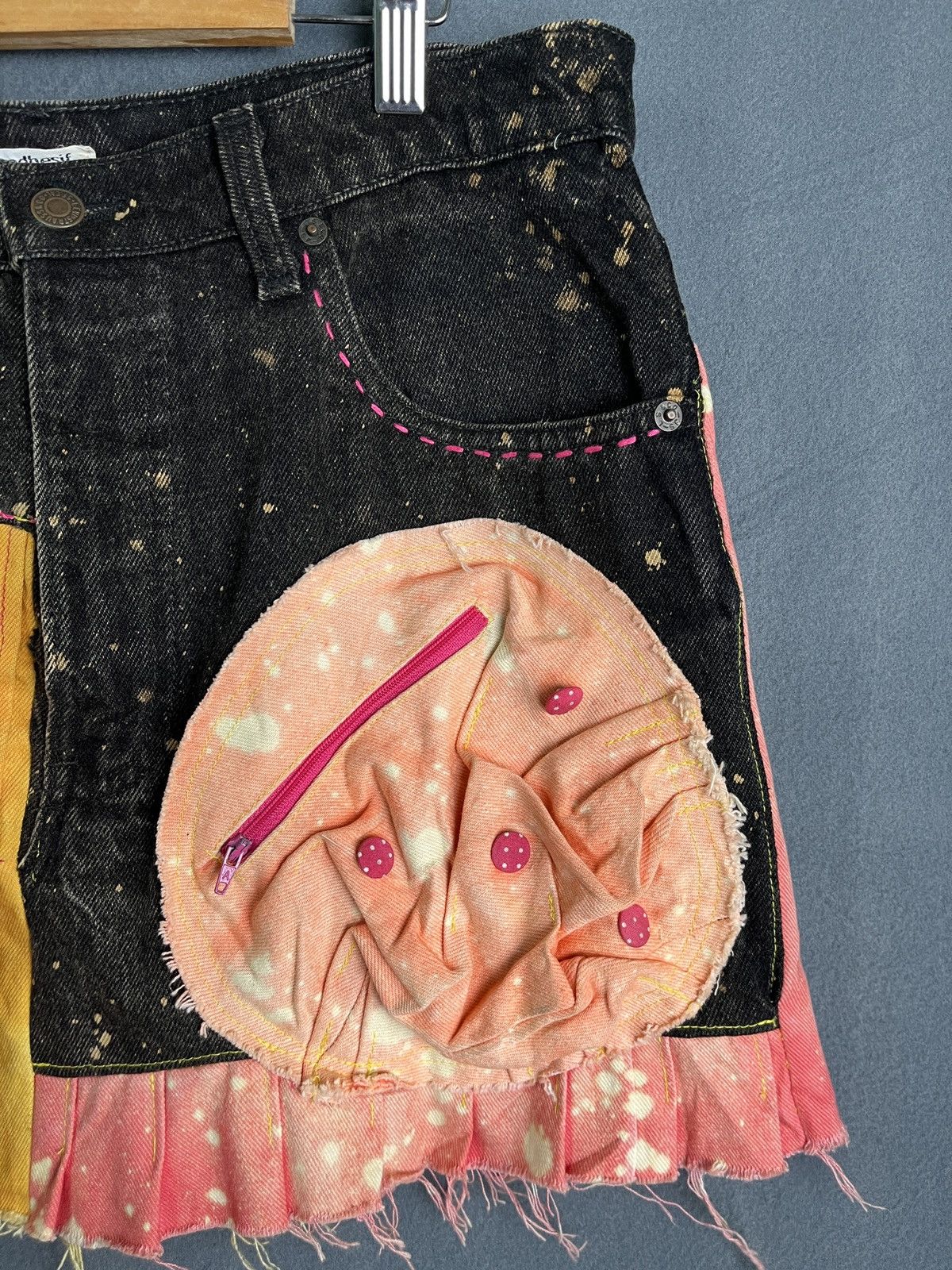Beauty Beast × Levi's Custom Pleated Seditionaries Skirt Size 32" / US 10 / IT 46 - 4 Thumbnail