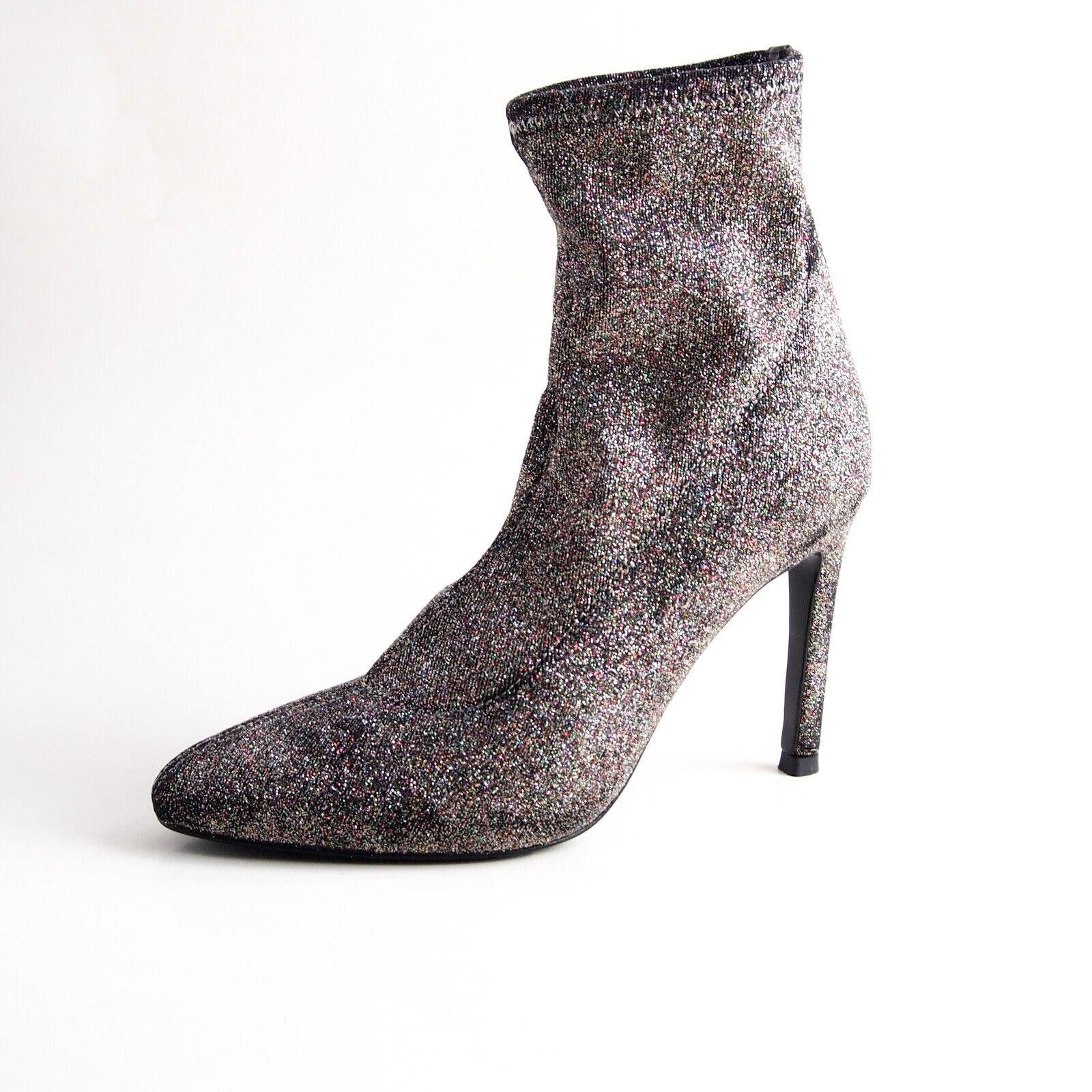 Giuseppe Zanotti Zanotti Sock Boots Heels MultiColor Glitter US 5 EU 35 Size US 5 / IT 35 - 1 Thumbnail