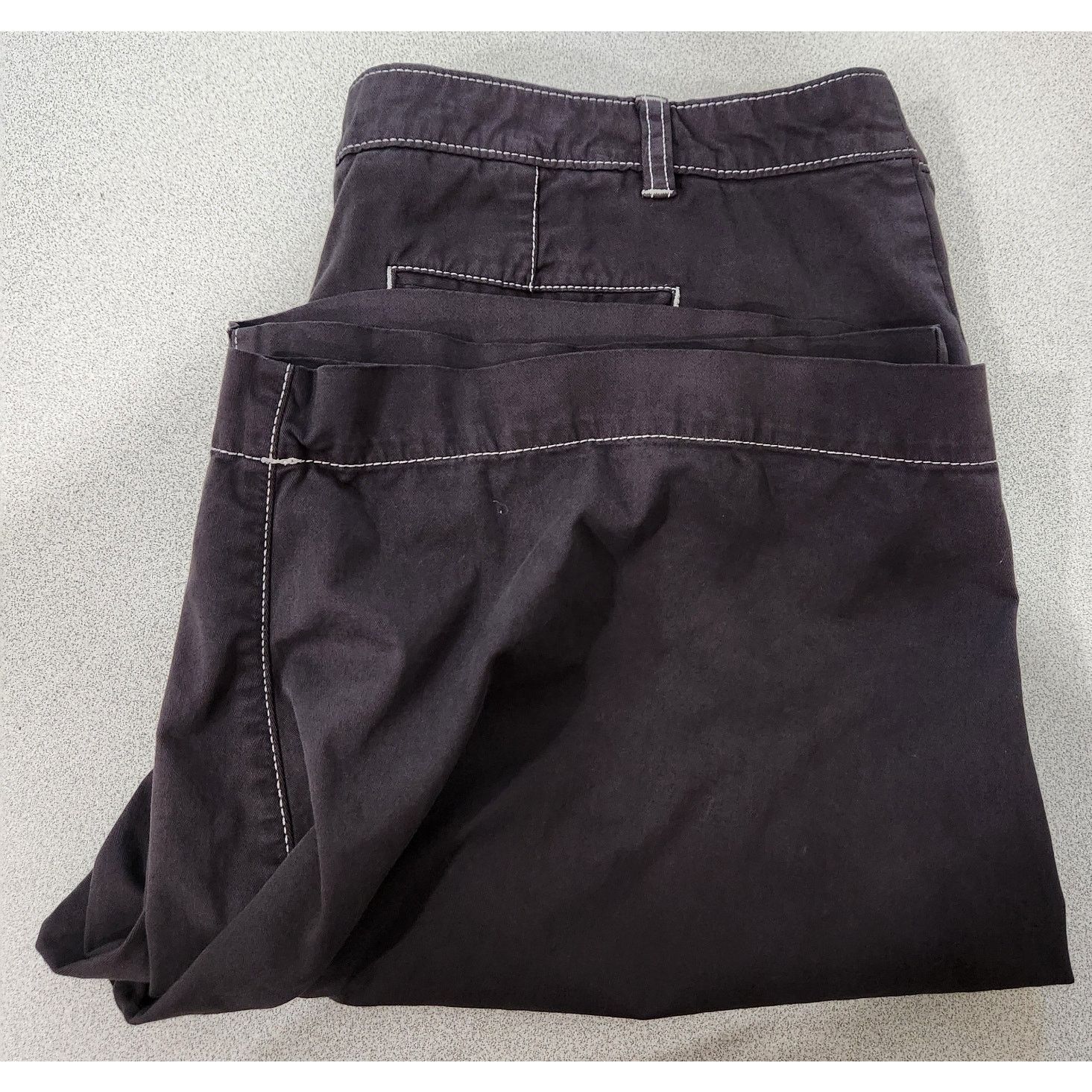 Other Kim Rogers Black Flat Front Slashed Pockets Shorts 18 Soft Size 40" / US 18 - 6 Thumbnail