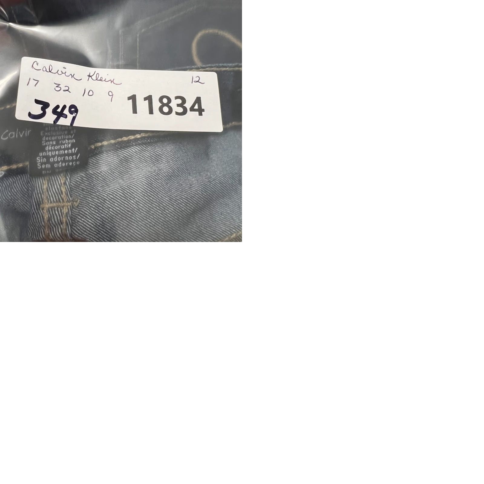Calvin Klein Calvin Klein Jeans Flare Denim Womens 12 Blue 34X32 Vintage Size 34" / US 12 / IT 48 - 9 Thumbnail