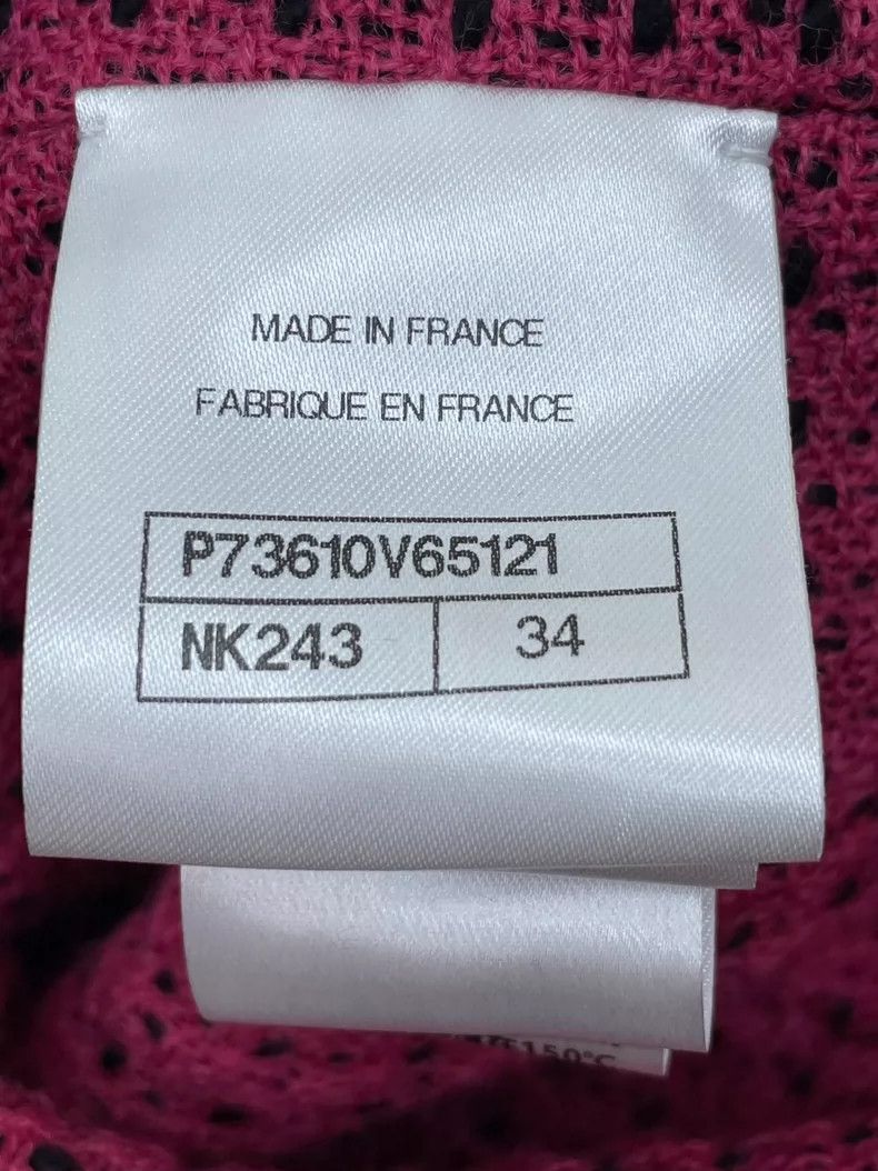 Chanel Chanel 22K black and pink tweed four-pocket jacket 2504-Nex Size XXS / US 00 / IT 34 - 7 Thumbnail