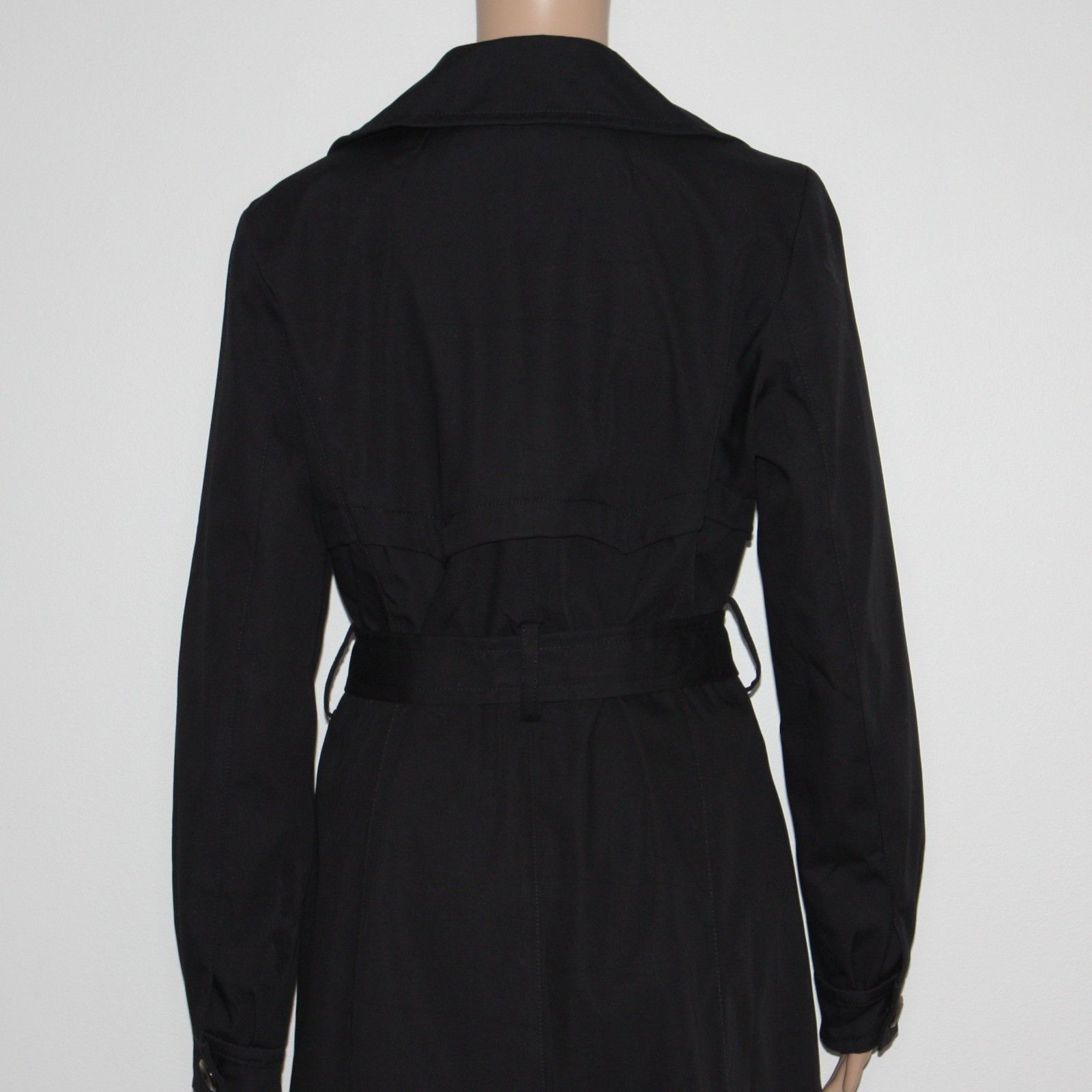 Kenneth Cole Women's Black Trench Coat Belted Jacket in size Medium Size M / US 6-8 / IT 42-44 - 5 Thumbnail
