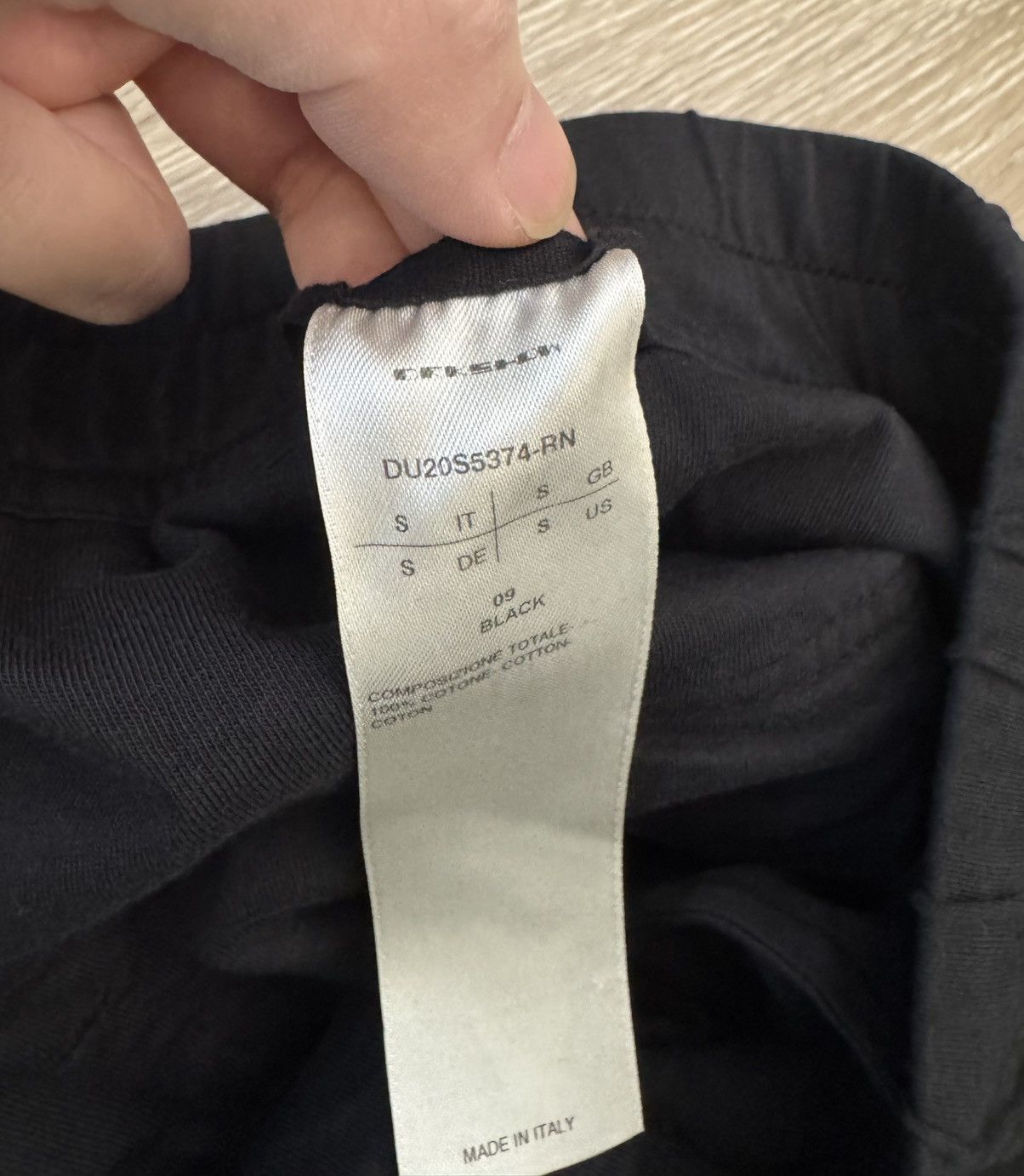 Rick Owens Drkshdw Black Drawstring Pants Size US 32 / EU 48 - 4 Thumbnail
