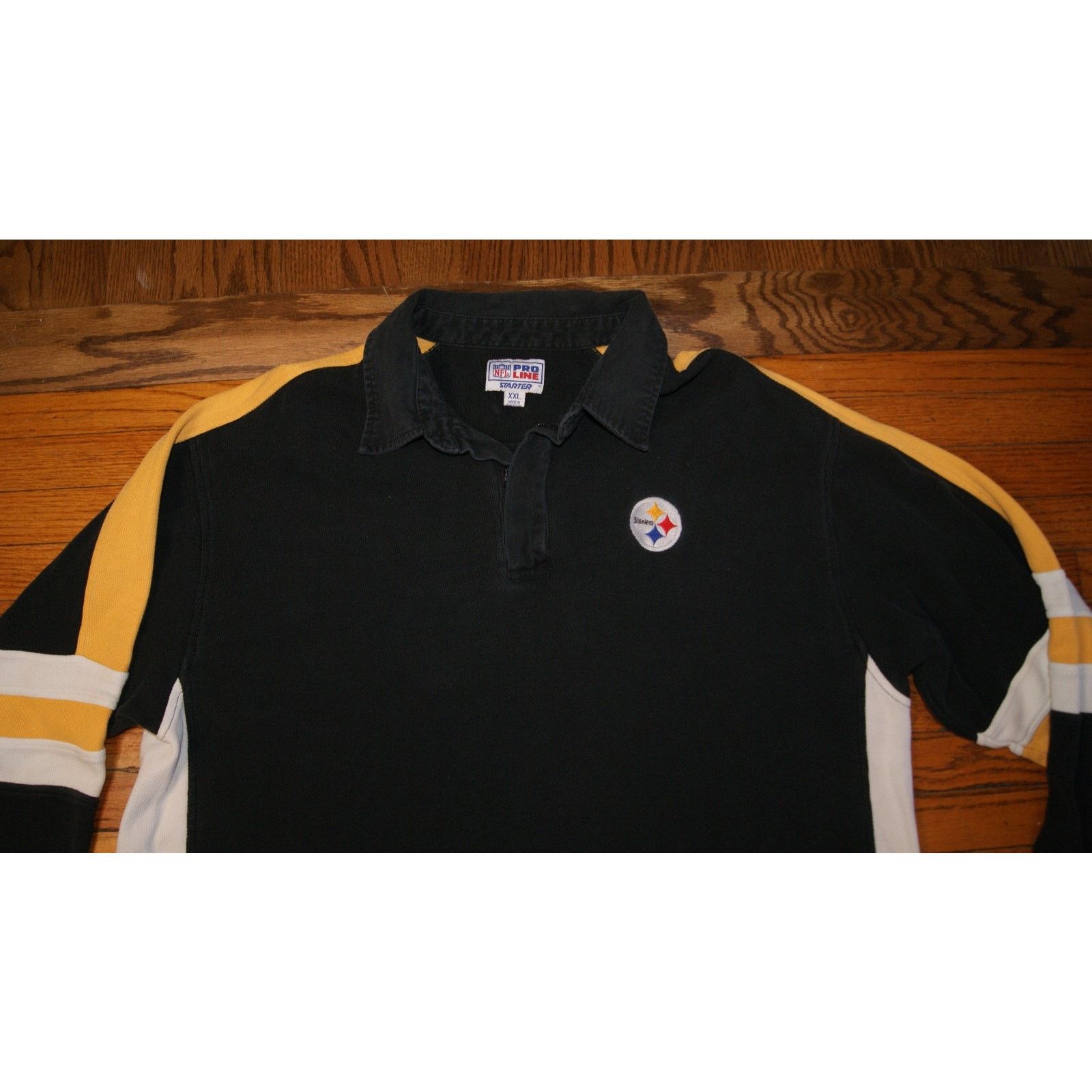 Starter VTG 90s Pittsburgh Steelers NFL Pro 2XL Collared Shirt Size US XXL / EU 58 / 5 - 2 Thumbnail