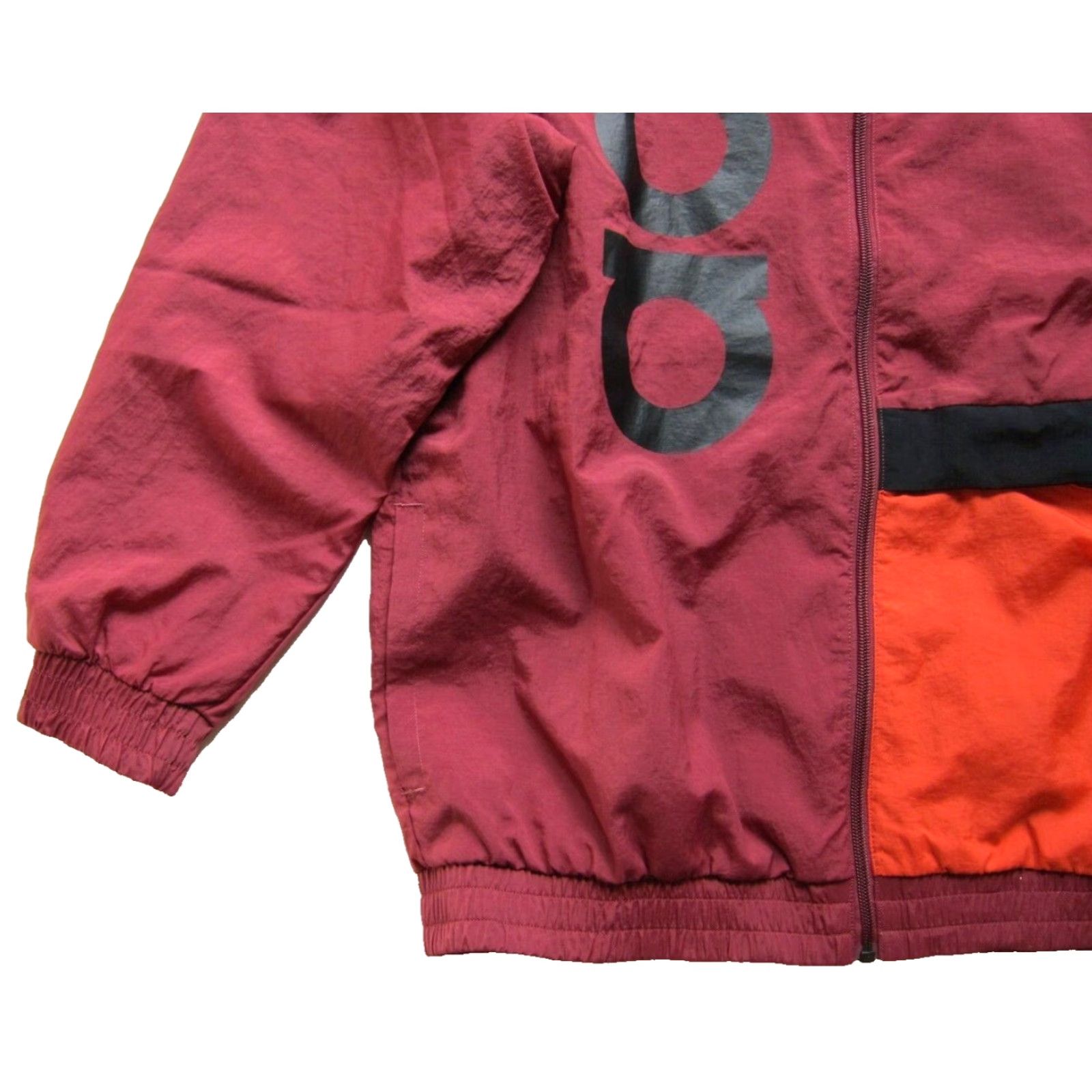 Adidas Adidas Big Logo Pink Orange Black Front Pocket Full Zip Track Jacket Men Large Size US L / EU 52-54 / 3 - 5 Thumbnail
