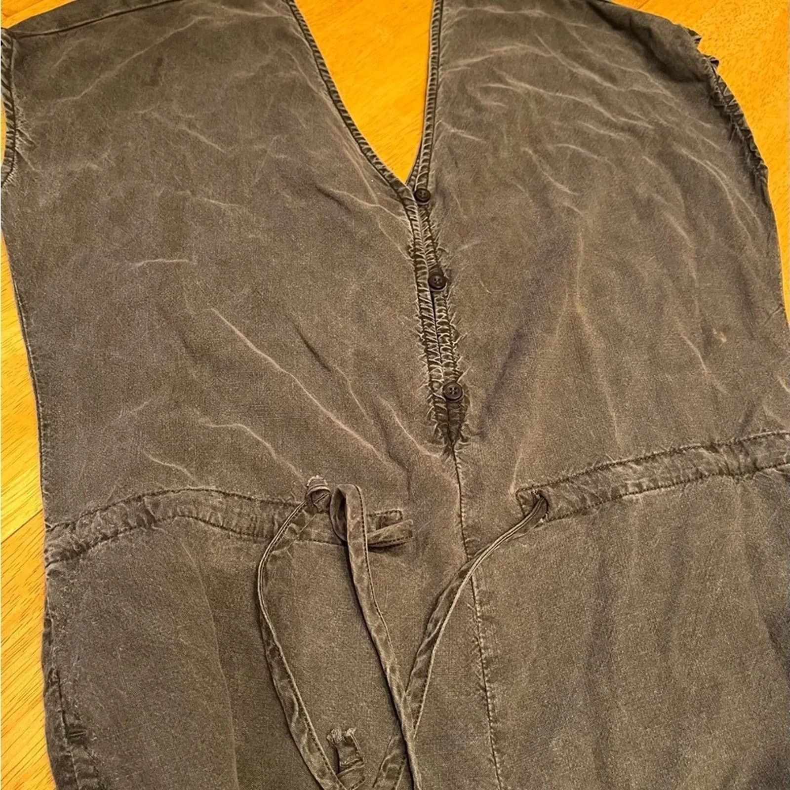 The Unbranded Brand Cloth & Stone 100% Tencel wide leg jumper, size XS Size 26" / US 2 / IT 38 - 3 Thumbnail
