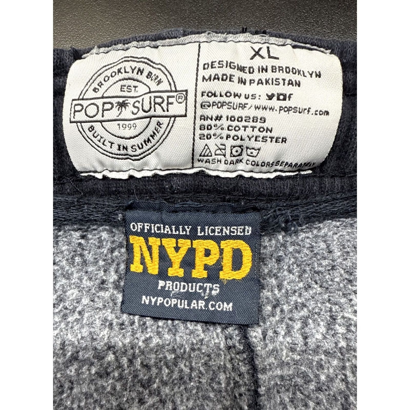Vintage VINTAGE NYPD Sweatpants XL Men Wide-Leg 90s Blue Official NYPD Size US 34 / EU 50 - 6 Thumbnail