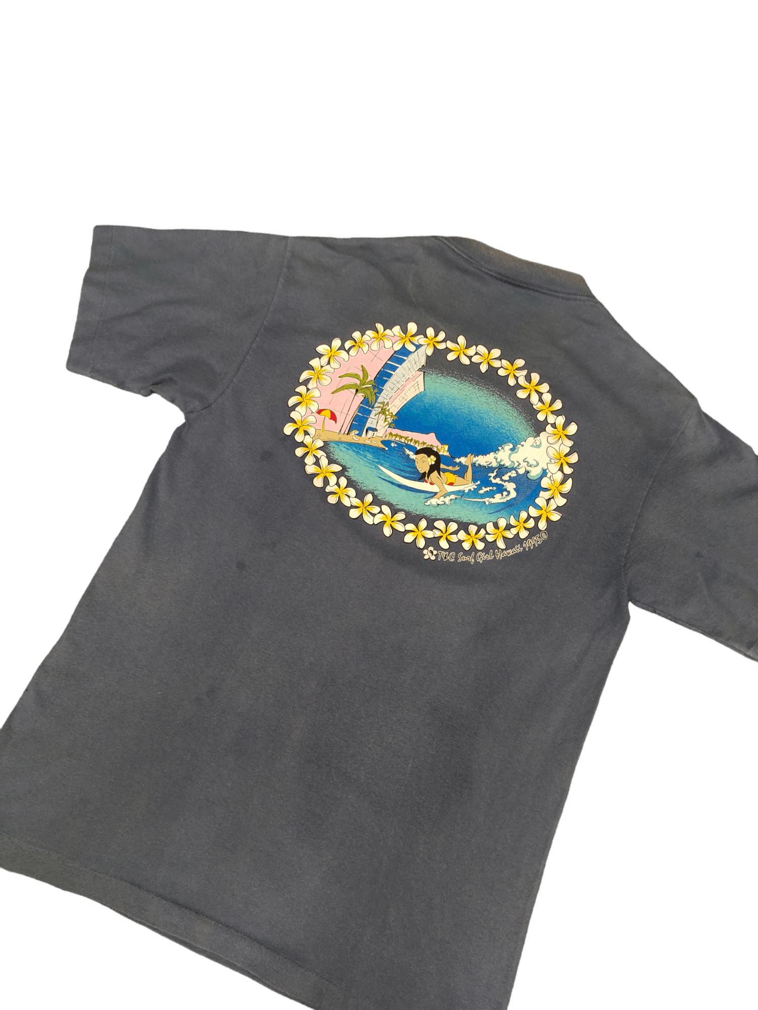 Vintage Vintage 90s T&C Surf Design Hawaii Surfing T-Shirt Size US M / EU 48-50 / 2 - 1 Thumbnail