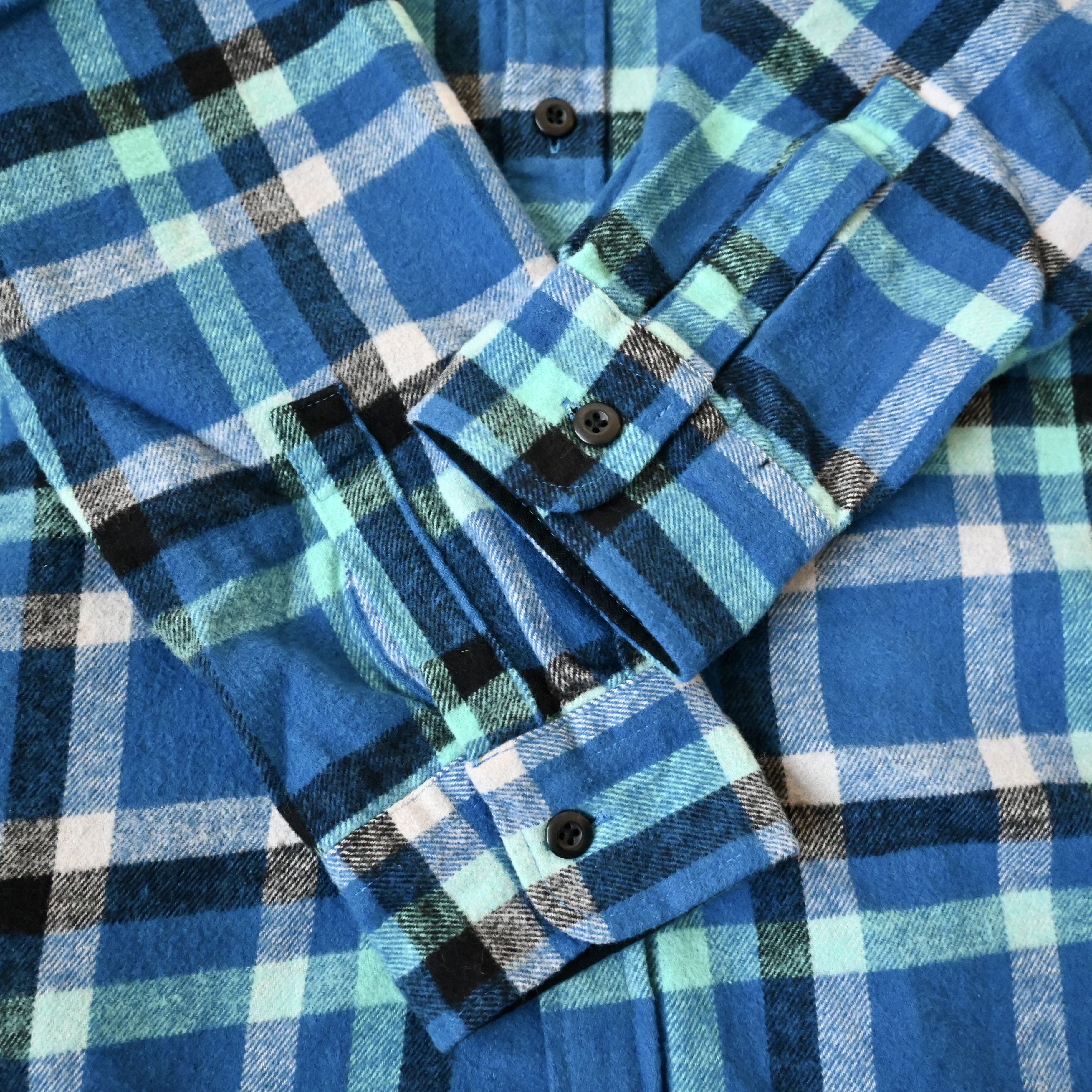 Uniqlo UNUSED, Vintage 2010 UNIQLO plaid cotton flannel shirt, L Size US L / EU 52-54 / 3 - 9 Thumbnail