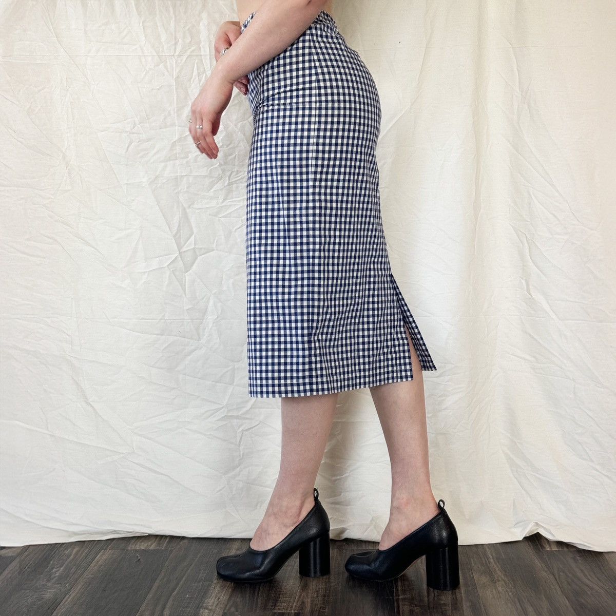Comme des Garcons Comme des Garcons Gingham Midi Skirt Size 24" / US 00 / IT 34 - 3 Thumbnail