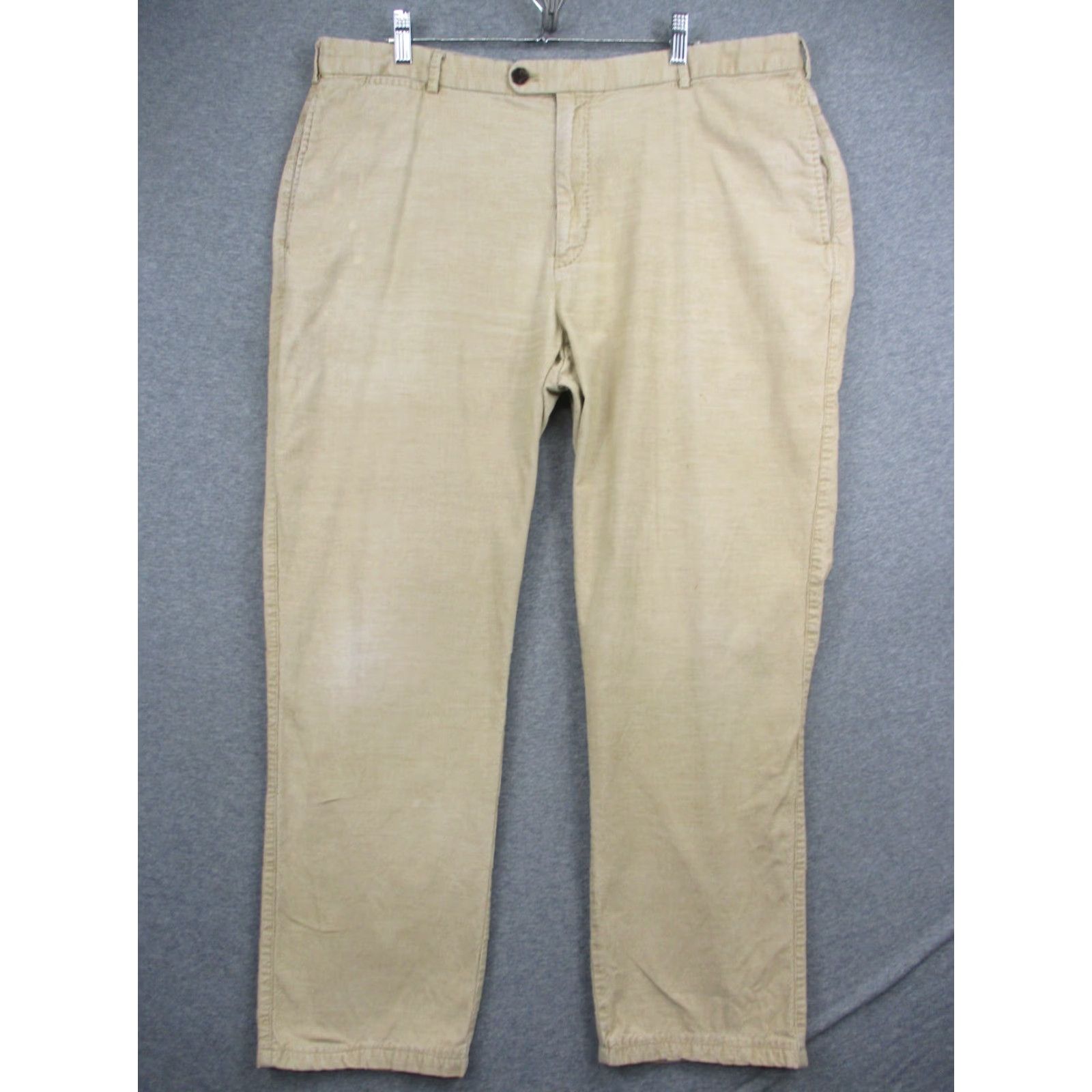 Peter Millar Peter Millar Corduroy Pants Mens 40 Straight Fit Casual Golf Tan Flat Front Size US 40 / EU 56 - 2 Thumbnail