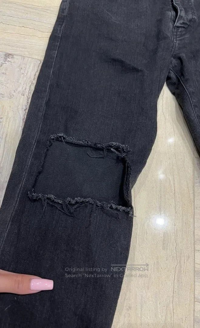 YSL Men's Distressed Denim Jeans.