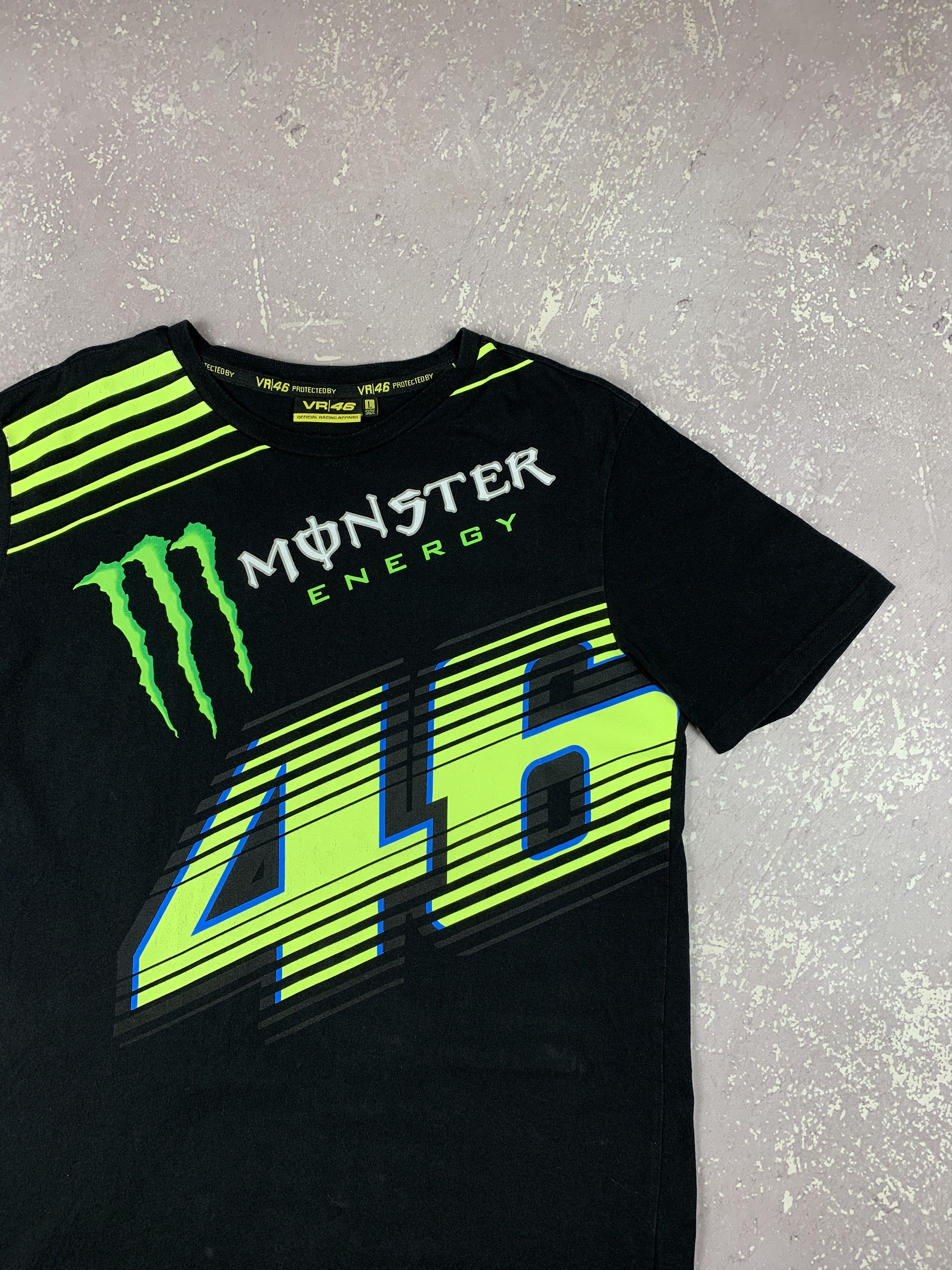 Red Bull VR46 Moto Racing Monster Valentino Rossi Nascar T Shirt Size US L / EU 52-54 / 3 - 2 Thumbnail