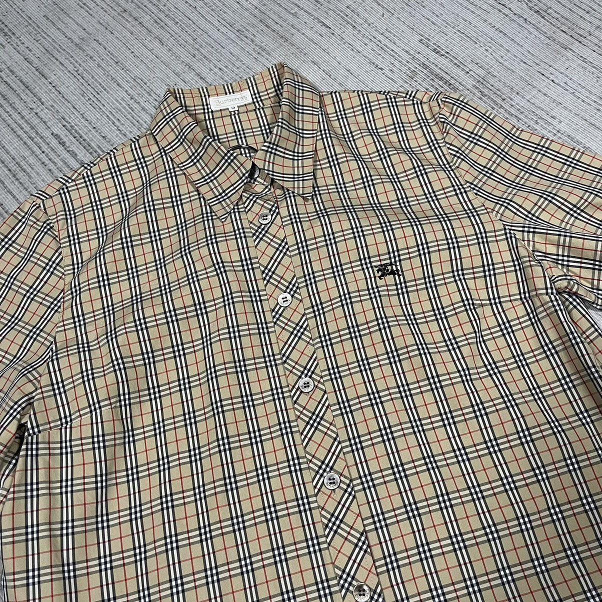 Burberry × Vintage Vintage Burberrys Nova Check button up shirt Size M / US 6-8 / IT 42-44 - 6 Thumbnail