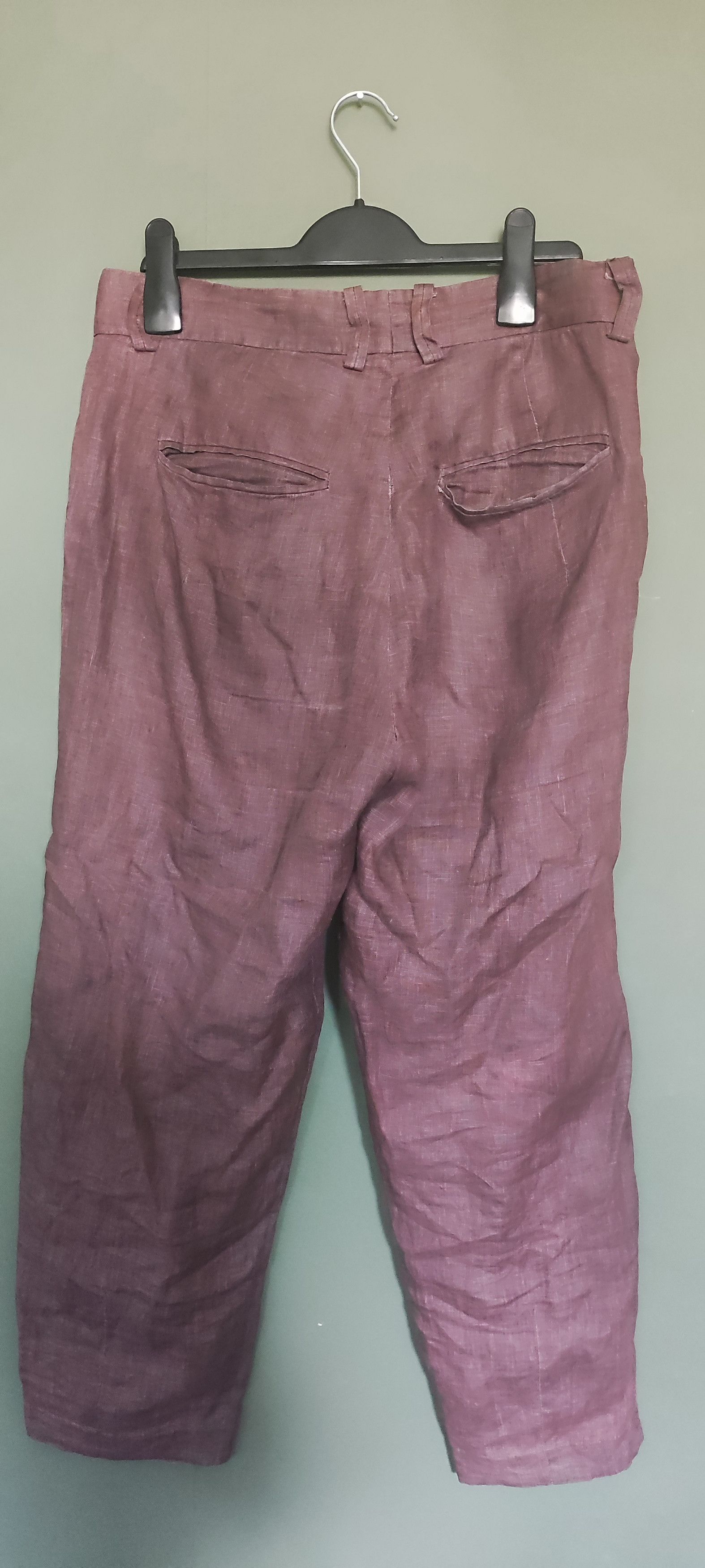 Geoffrey B. Small SS19 Cropped Linen Trousers Size US 32 / EU 48 - 3 Thumbnail