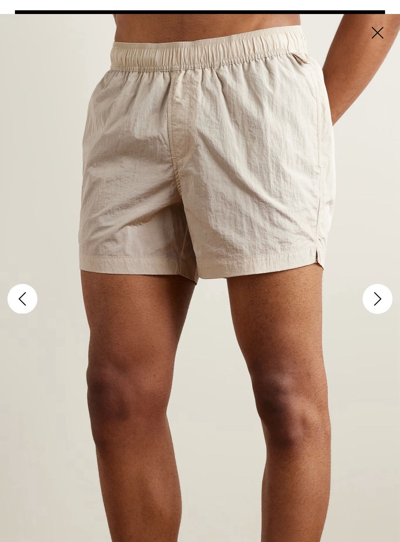 Mr P. × Onia Onia Crinkled Swim Shorts/ Trunks purchased from Mr Porter Size US 33 - 1 Thumbnail