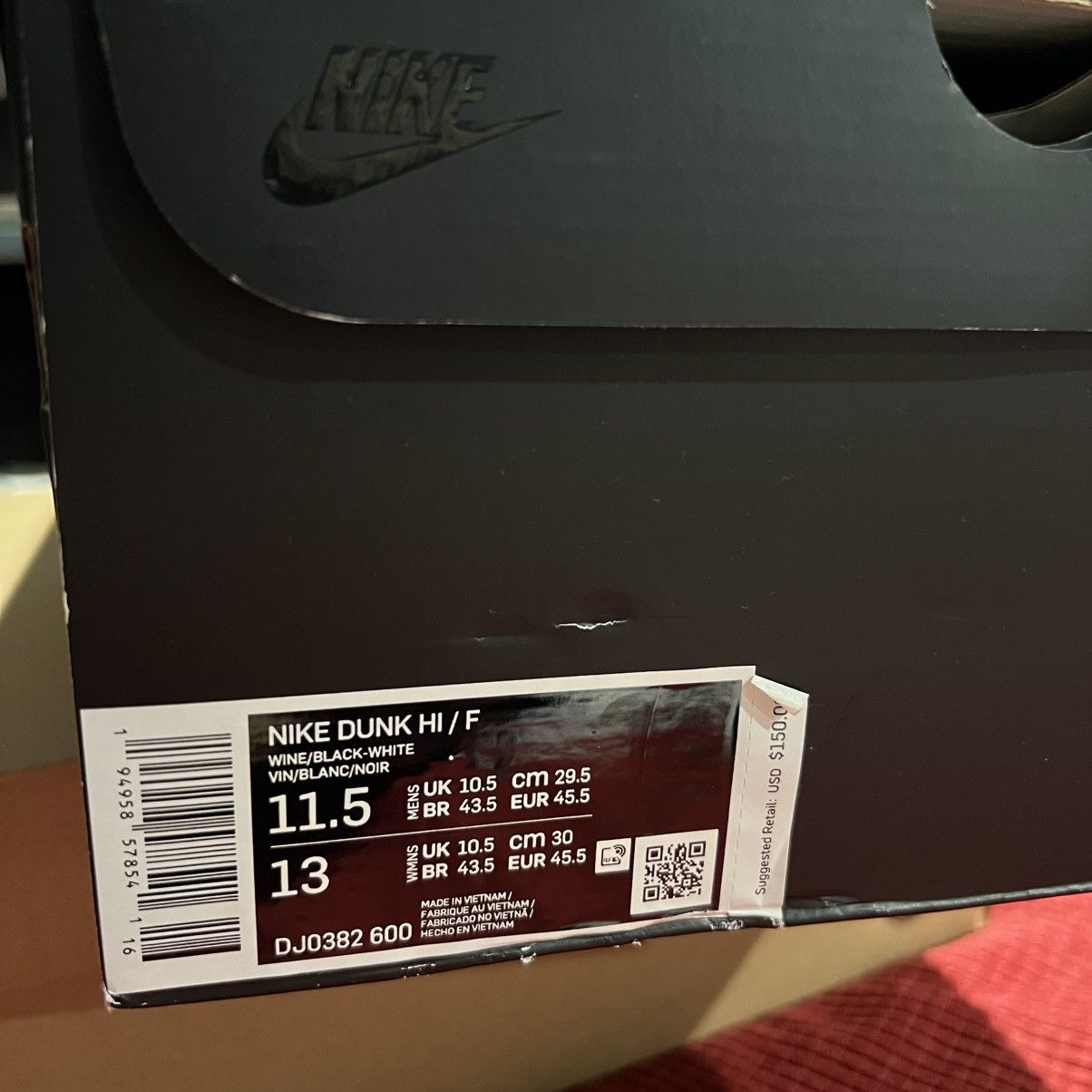 Nike Nike Dunk High Fragment Beijing (2021) Size US 11.5 / EU 44-45 - 8 Thumbnail