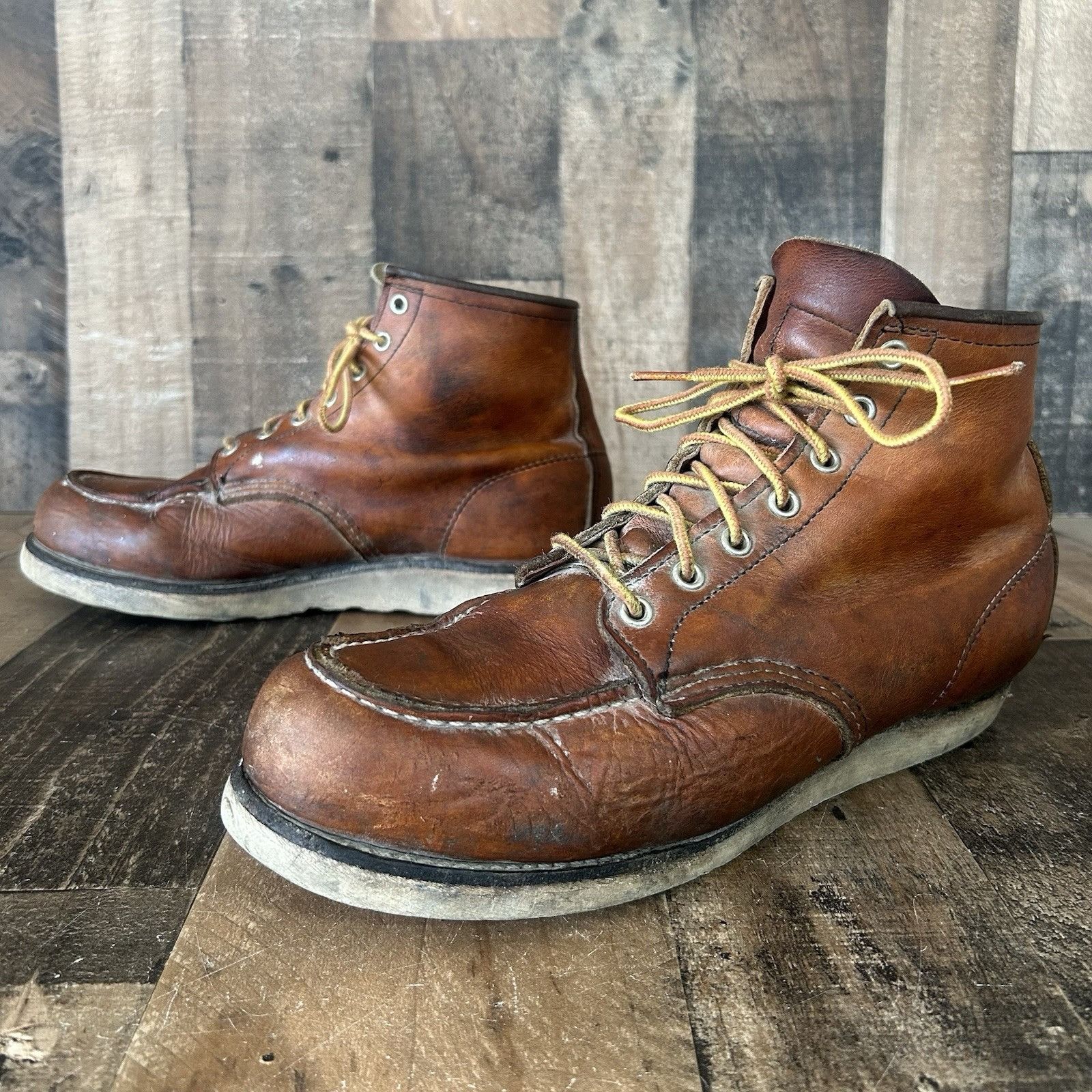 Red Wing 875 Moc Toe Work Boots Mens 10 D