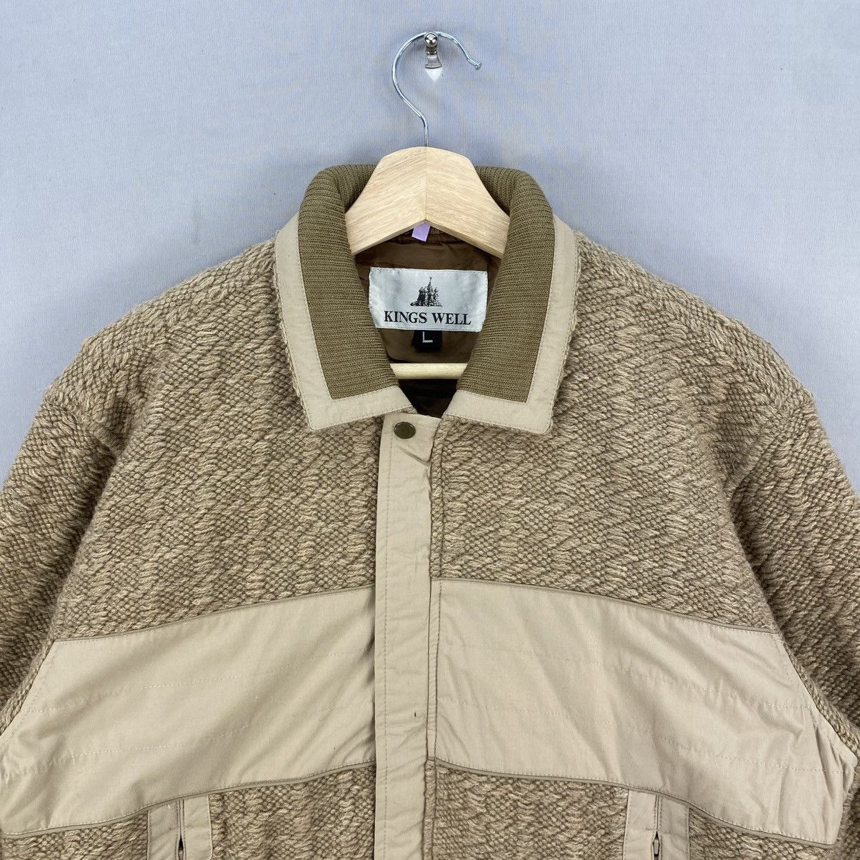 Aran Isles Knitwear Vintage Y2k knitwear Bomber Jacket By Kings Well Size US M / EU 48-50 / 2 - 7 Thumbnail