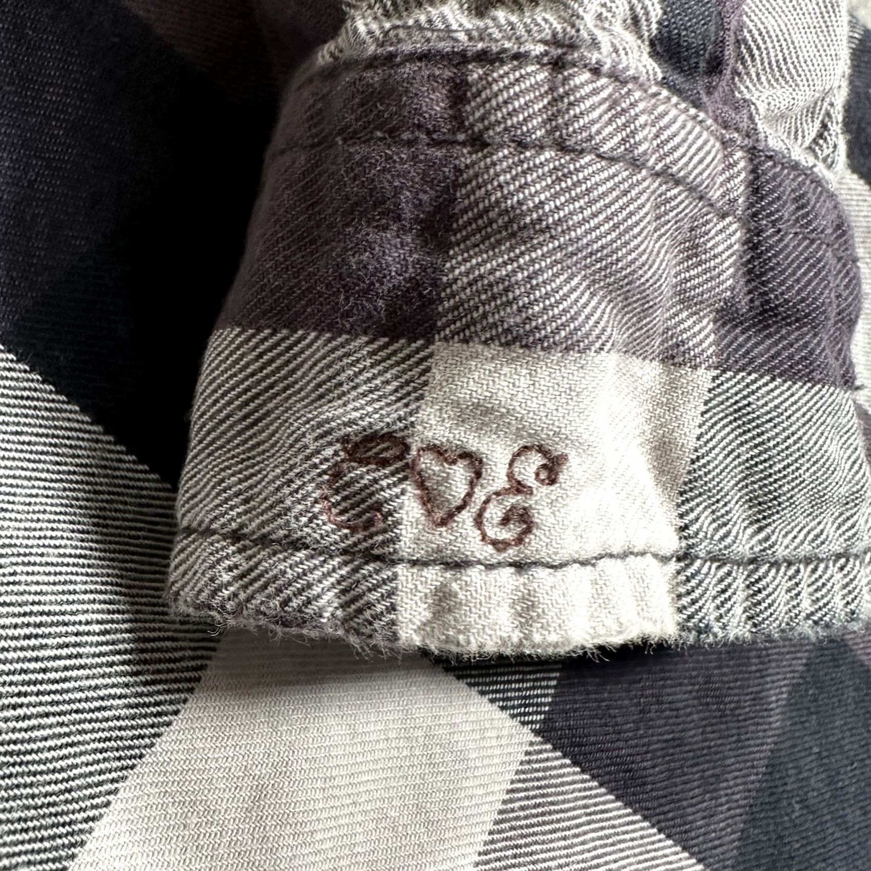 Vintage Current/Elliott Shirt Womens 0 Purple The Prep School Graystone Plaid Button Up Check Pockets Casual All Seasons Lightweight Packable Machine Washable Size XS / US 0-2 / IT 36-38 - 6 Thumbnail