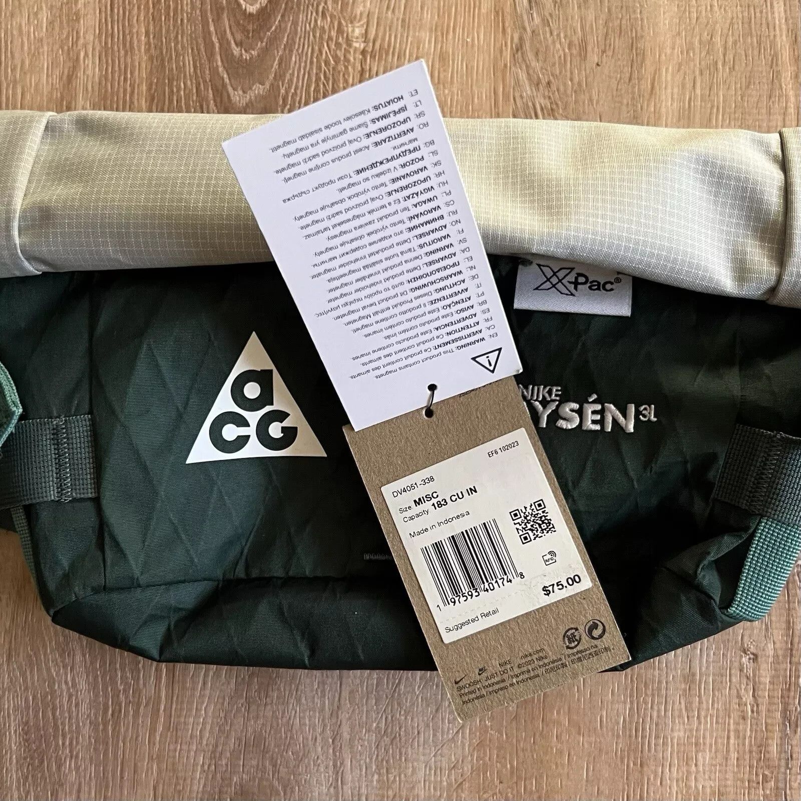 Nike ACG Aysén Hip Pack Trail Hiking Belt Bag Green