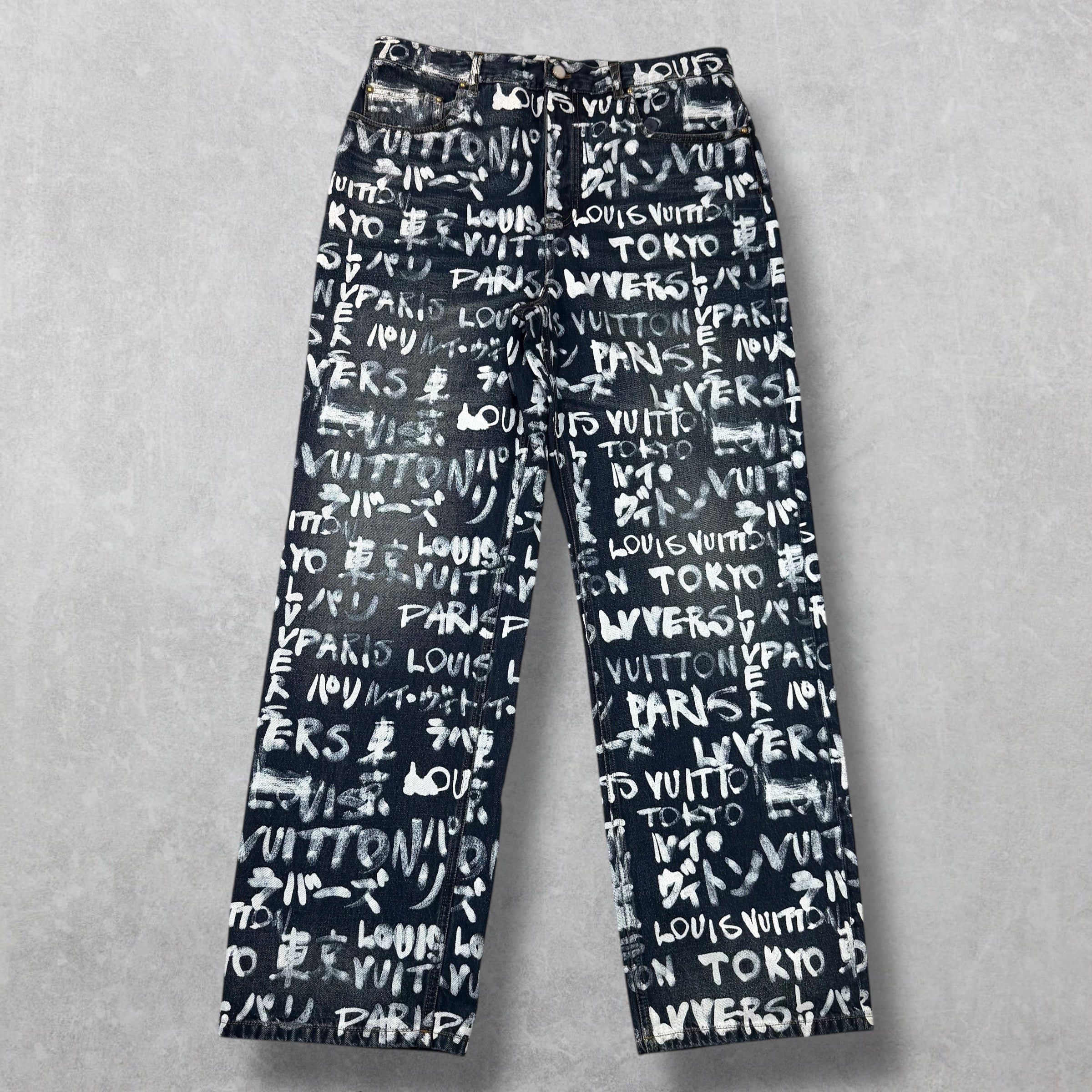 Louis Vuitton Louis Vuitton Denim Skate Pants 34 Size US 34 / EU 50 - 2 Thumbnail