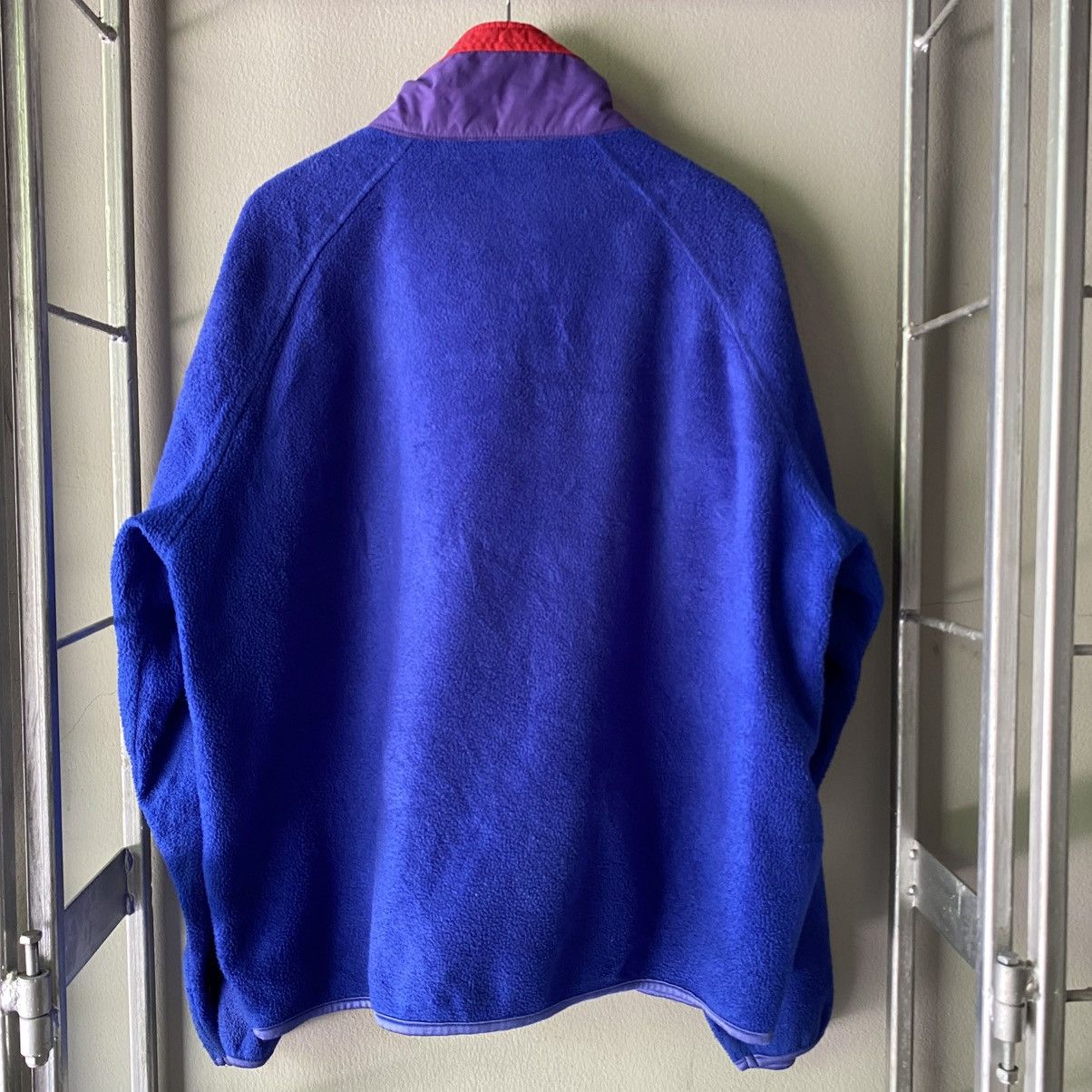 Designer × Woolrich Woolen Mills Woolrich Blue Fleece Jacket with Red Trim Size US L / EU 52-54 / 3 - 11 Thumbnail