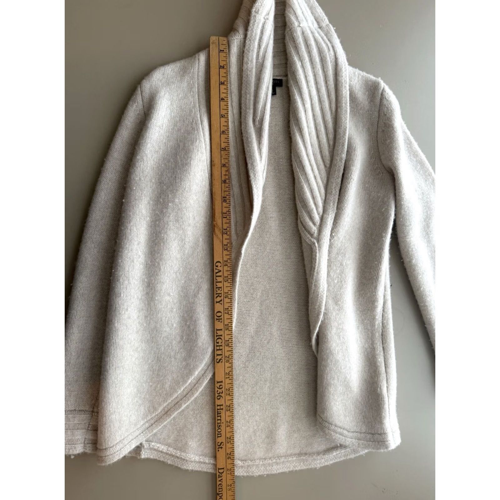 Talbots Talbots Petites Cream Wool Blend Cardigan Classic Small Preppy Classy Open Size S / US 4 / IT 40 - 5 Thumbnail