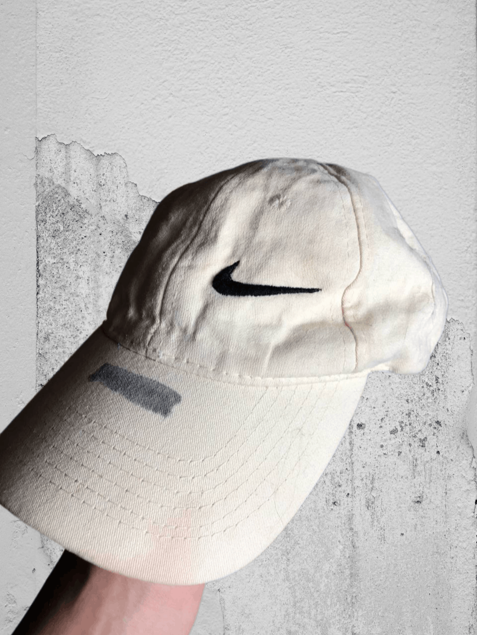 Nike × Vintage Vintage Nike fleece Y2K swoosh hat Size ONE SIZE - 1 Thumbnail