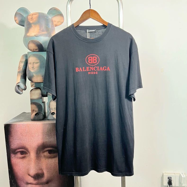 Balenciaga Balenciaga Double B Short Sleeve Tee - dmc Size US XS / EU 42 / 0 - 1 Thumbnail
