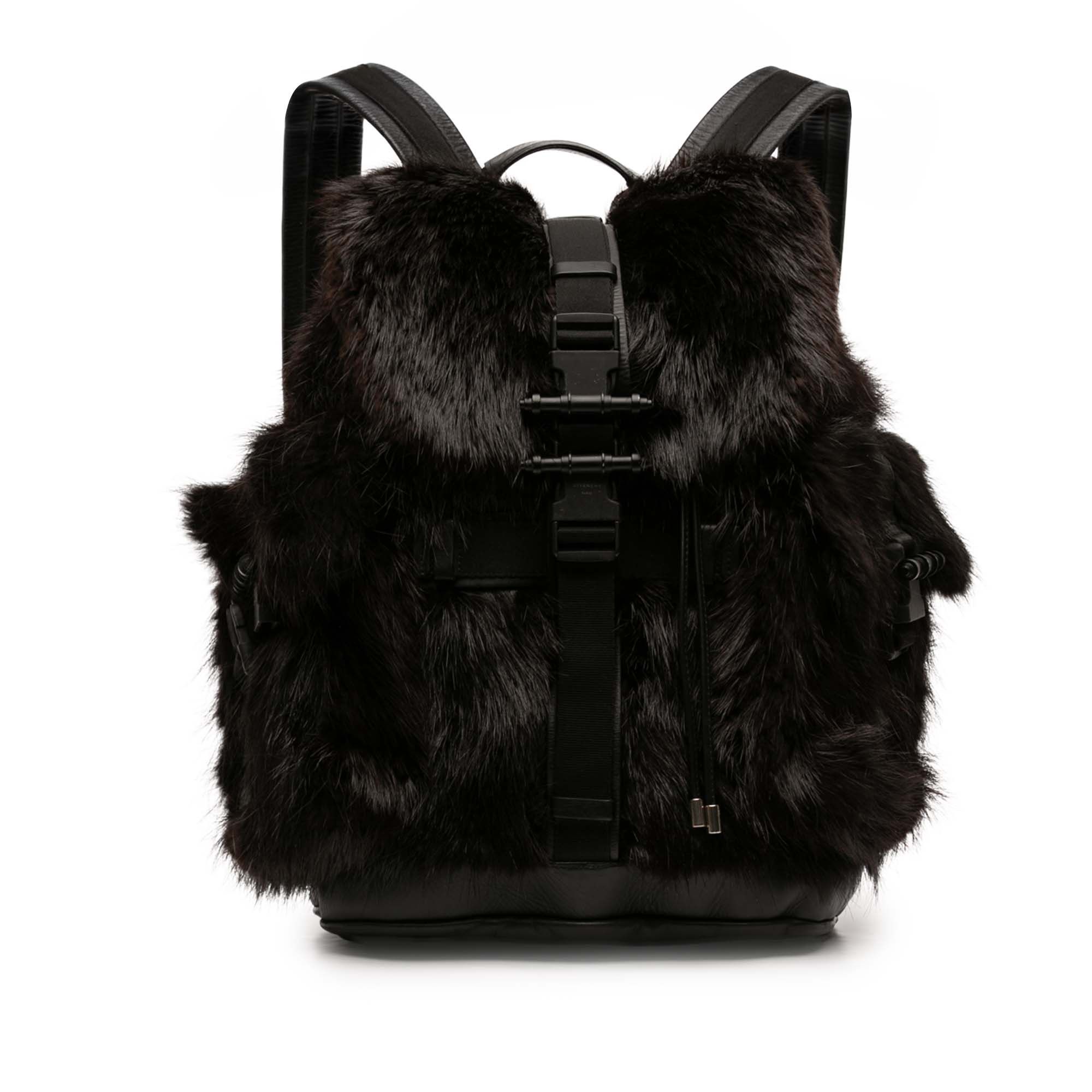 Givenchy Leather and Fur Obsedia Backpack Size ONE SIZE - 1 Thumbnail