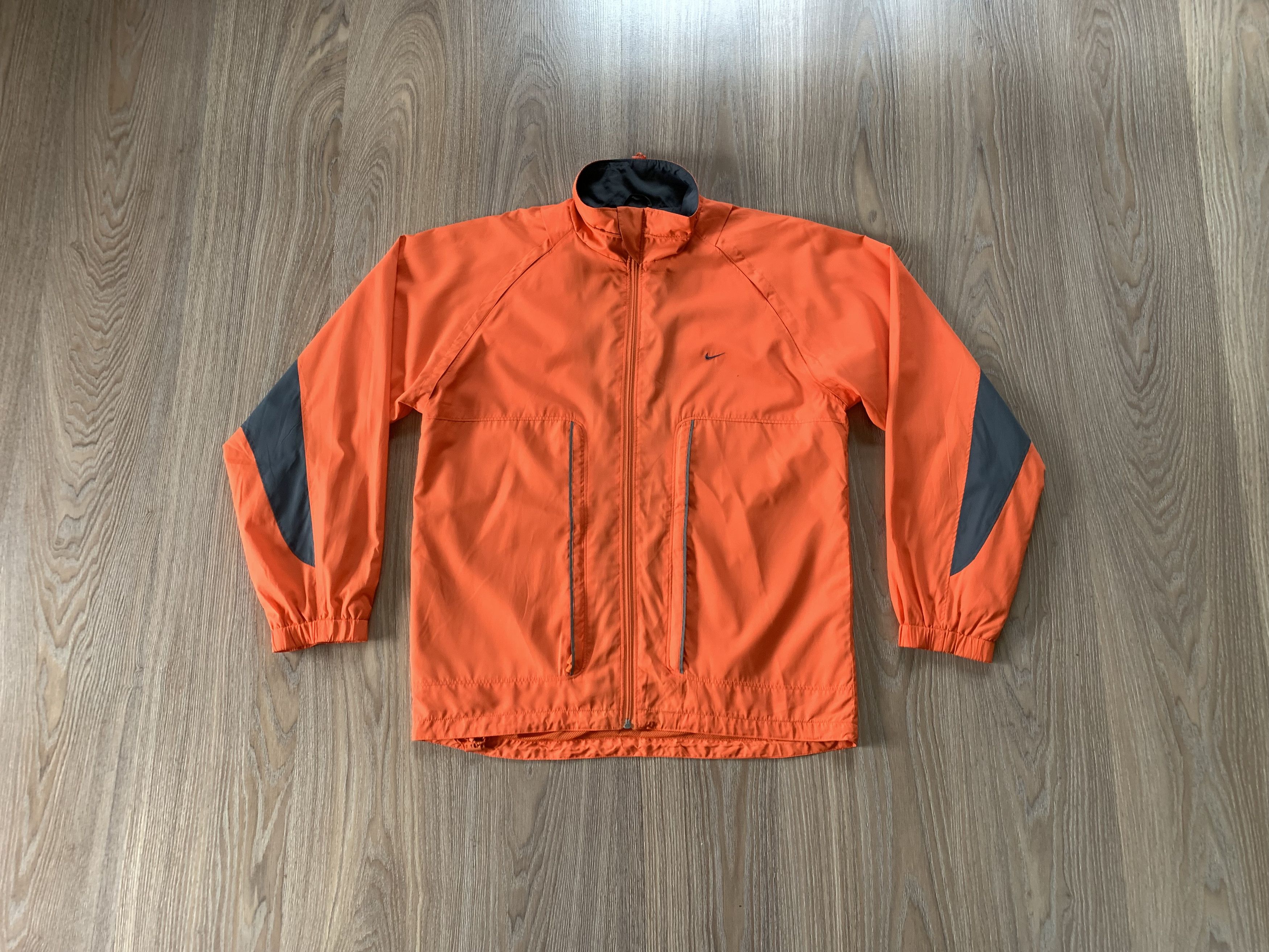 Nike × Sportswear × Vintage Nike Vintage Orange Nylon Reflective 