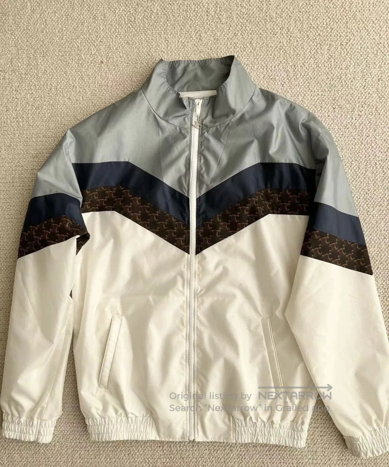 Celine Celine 21SS Runway Monogram Colorblock Track Jacket. Size US S / EU 44-46 / 1 - 1 Thumbnail