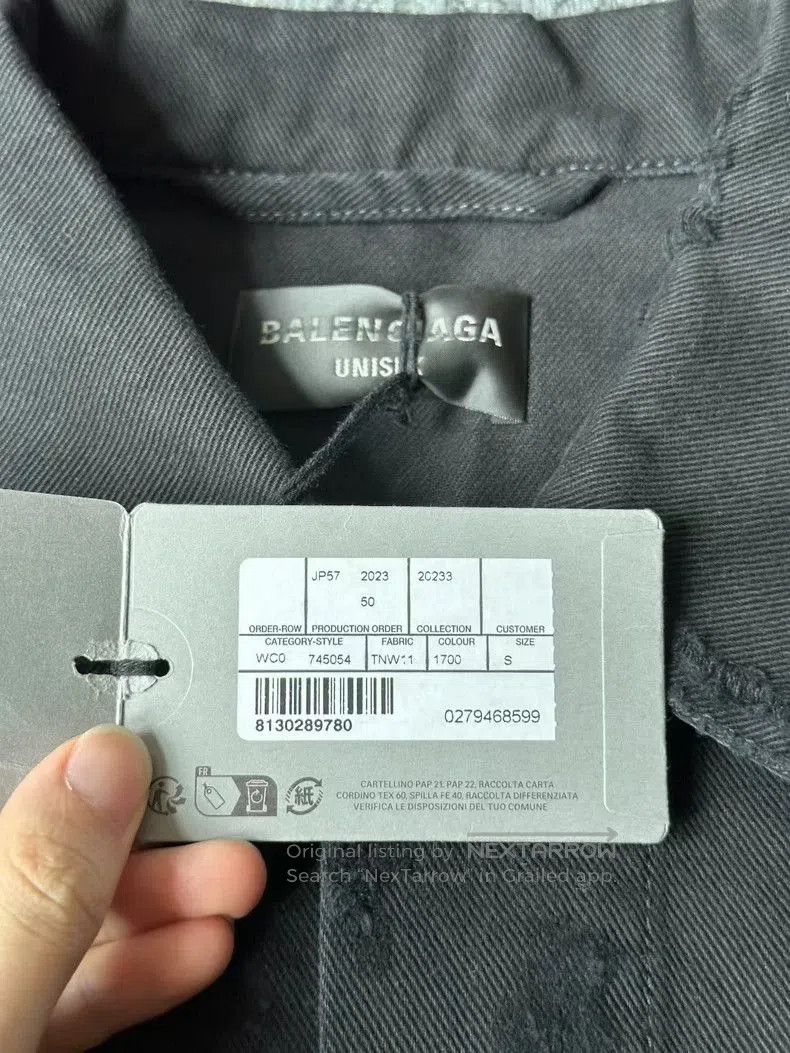 Balenciaga Balenciaga Distressed Denim Jacket. Size US S / EU 44-46 / 1 - 3 Thumbnail