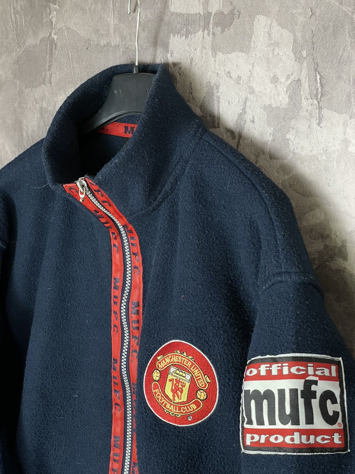 Vintage Manchester United Vintage Y2K Fleece Zip Merch Jacket Size US S / EU 44-46 / 1 - 7 Thumbnail