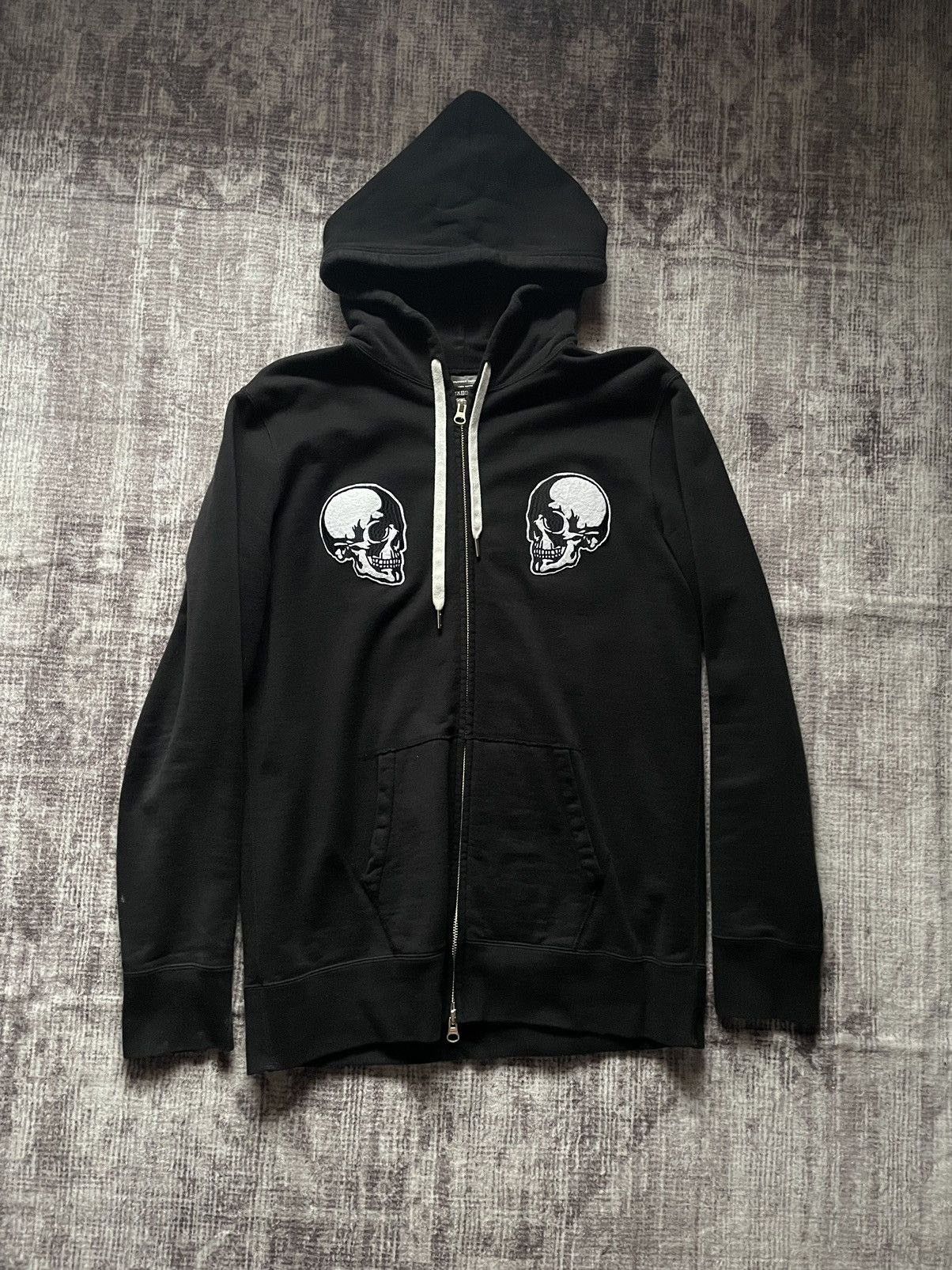 Number (N)ine Number nine Skull and Rose motive hoodie | Grailed